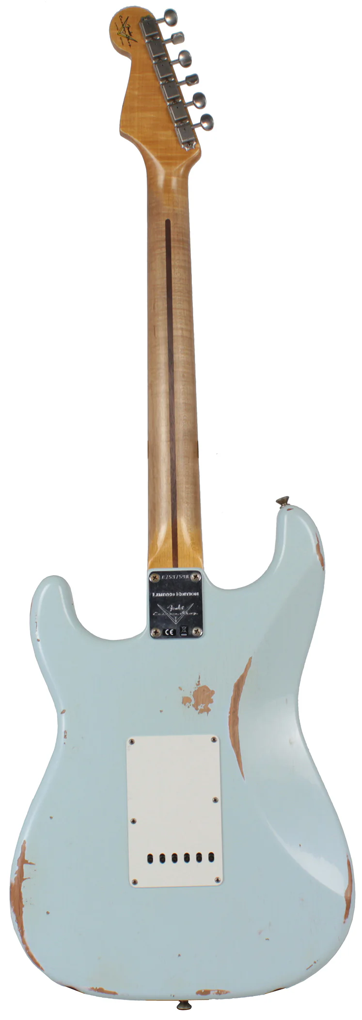 Fender Custom Shop 58 Relic Strat Guitar, Super Faded Sonic Blue - Image 5