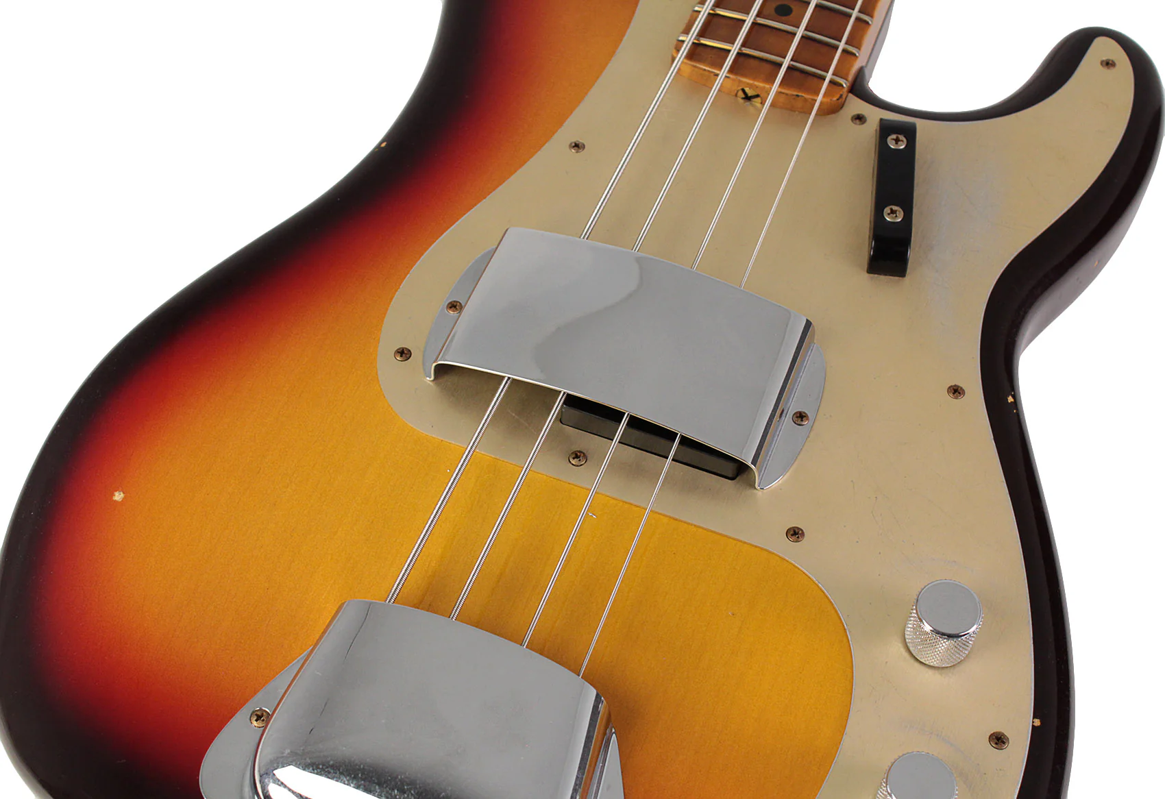Fender Custom Shop 1959 Precision Bass Journeyman Relic, Chocolate 3 Color Sunburst - Image 3