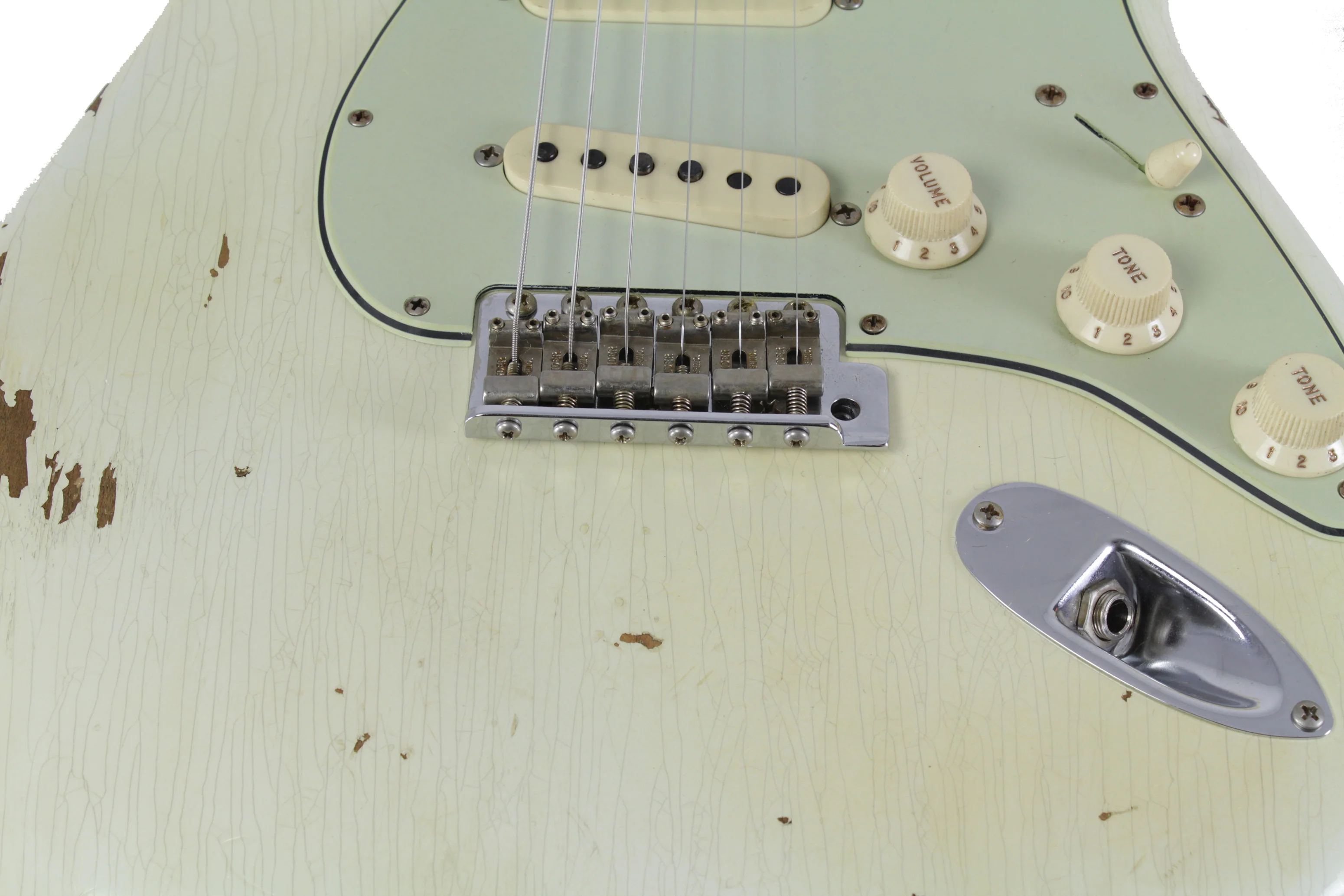Fender Custom Shop 1959 Stratocaster, Heavy Relic, Aged Olympic White - Image 3