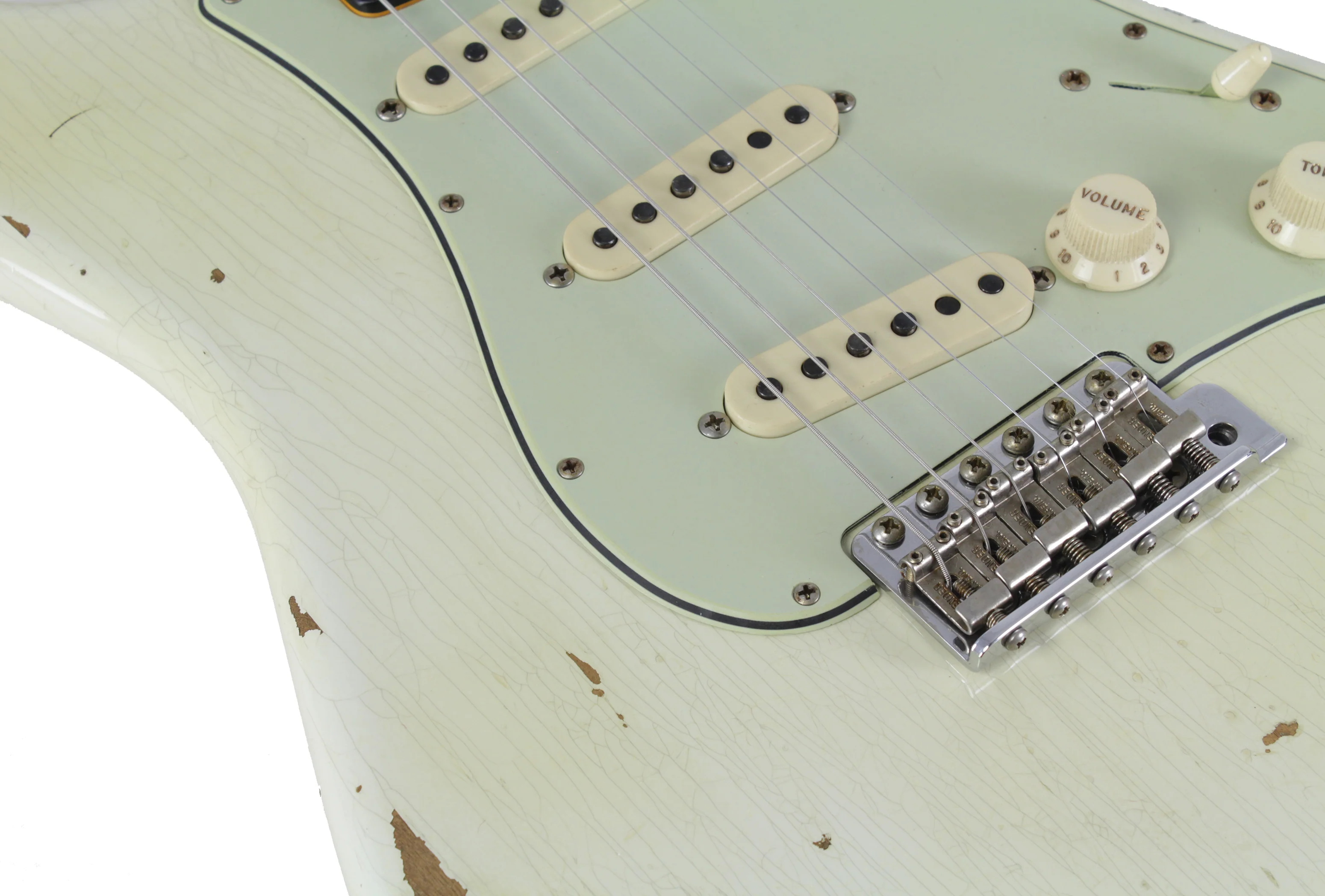 Fender Custom Shop 1959 Stratocaster, Heavy Relic, Aged Olympic White - Image 4