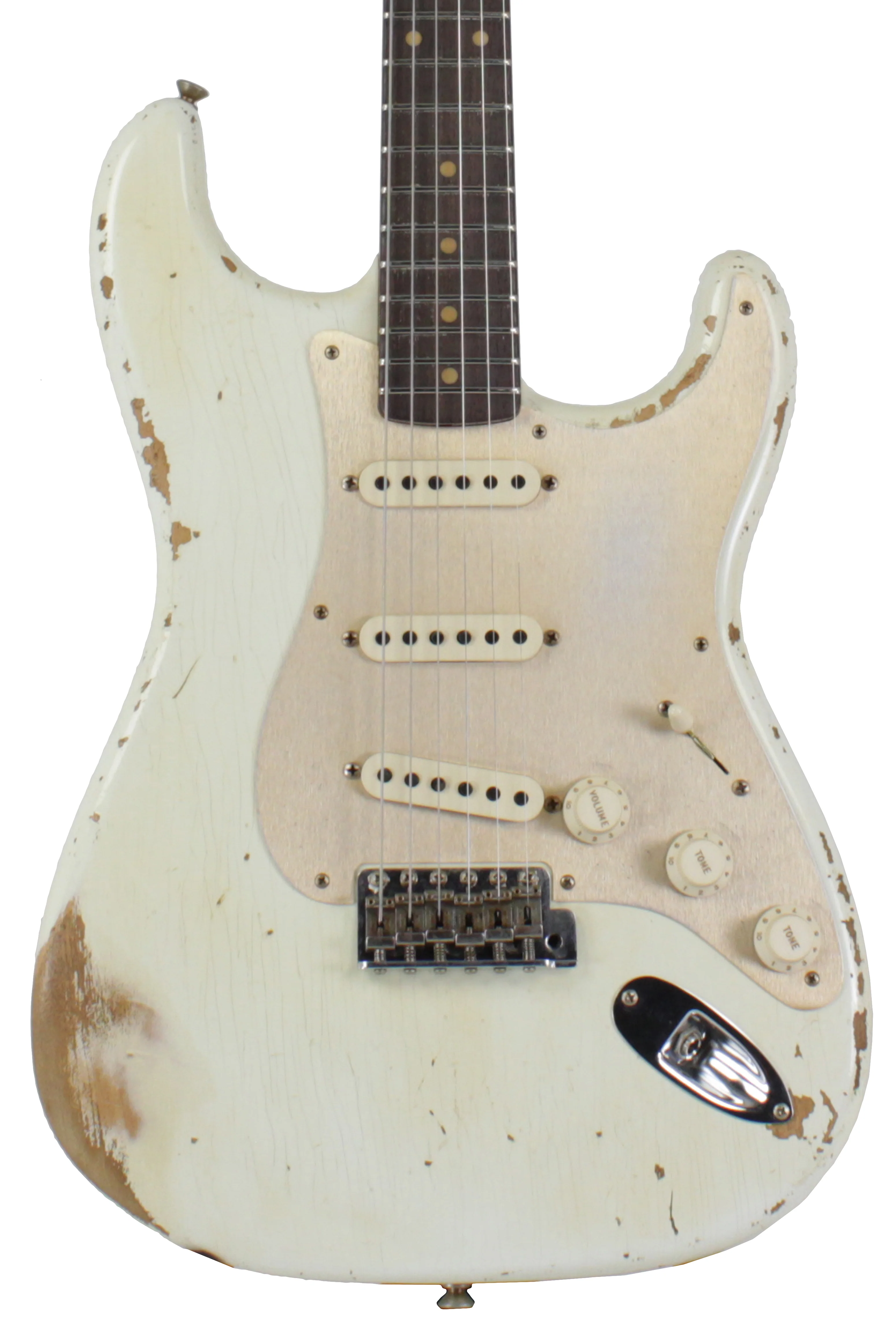 Fender Custom Shop Limited 1959 Stratocaster, Heavy Relic, Aged Olympic White - Image 5
