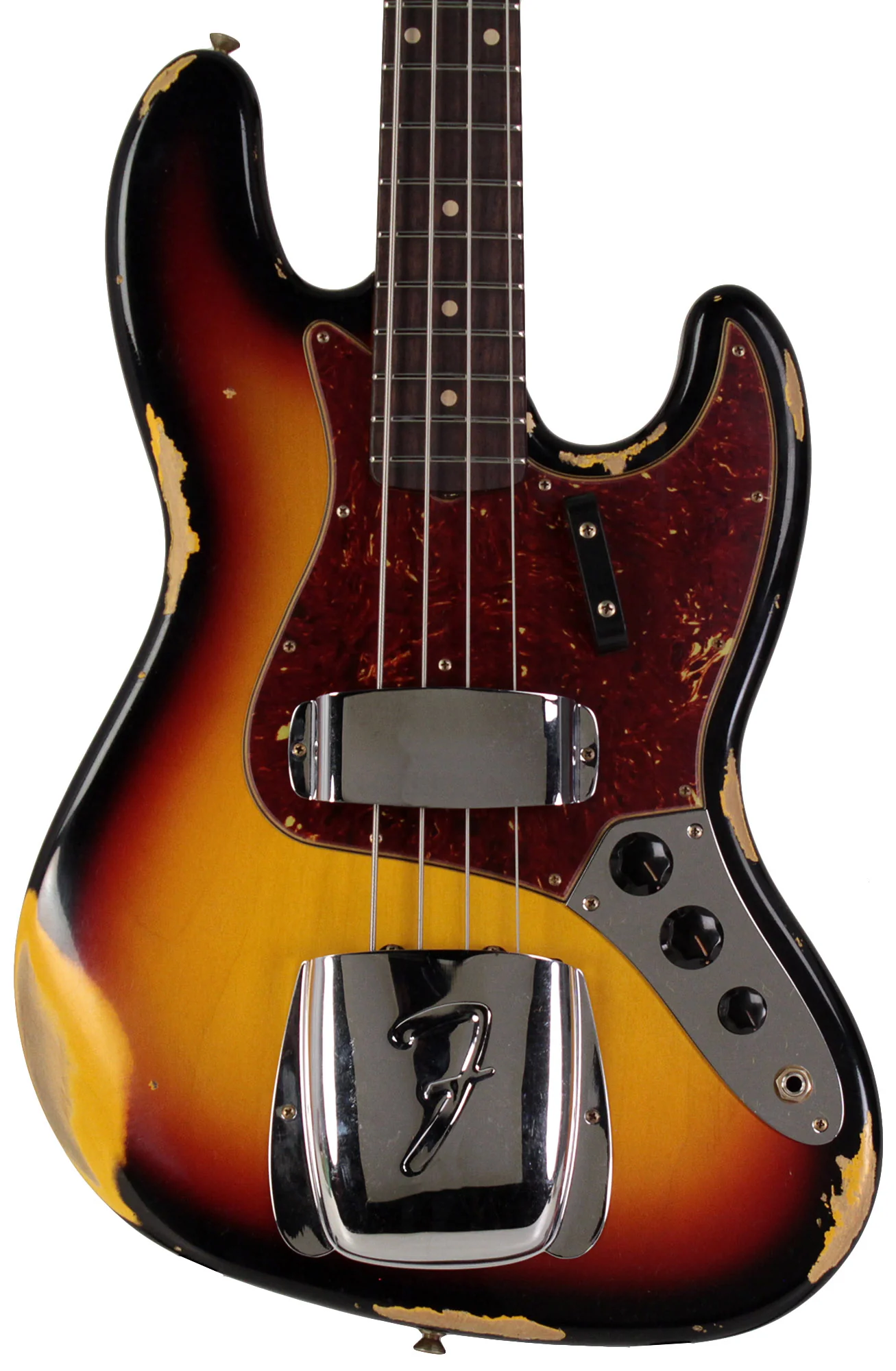 Fender Custom Shop 1961 Jazz Bass Heavy Relic, 3 Color Sunburst - Image 5