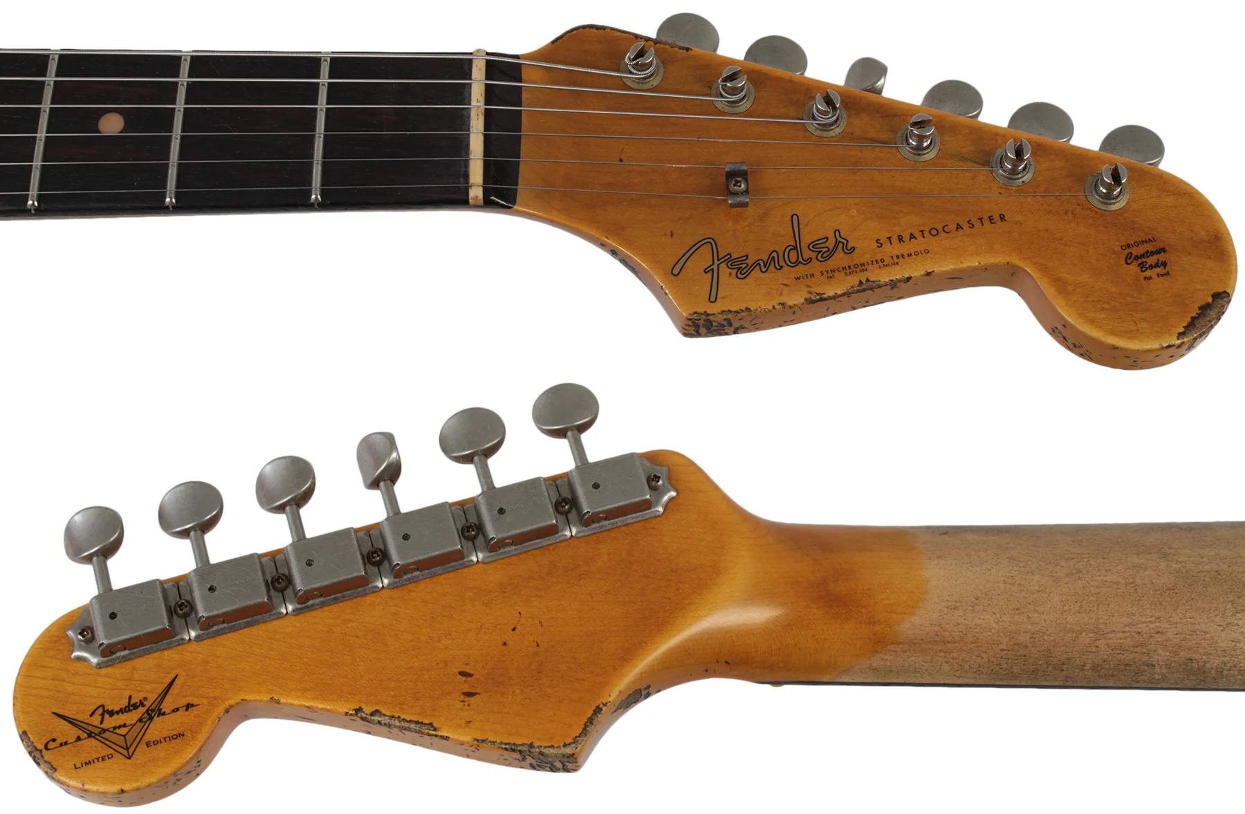 Fender Custom Shop 62 Heavy Relic Strat Guitar, Sonic Blue o/ 3TS - Image 8
