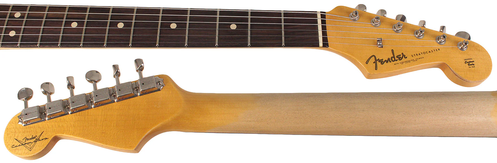 Fender Custom Shop 1963 Stratocaster Journeyman Relic Guitar, Aged Olympic White - Image 8