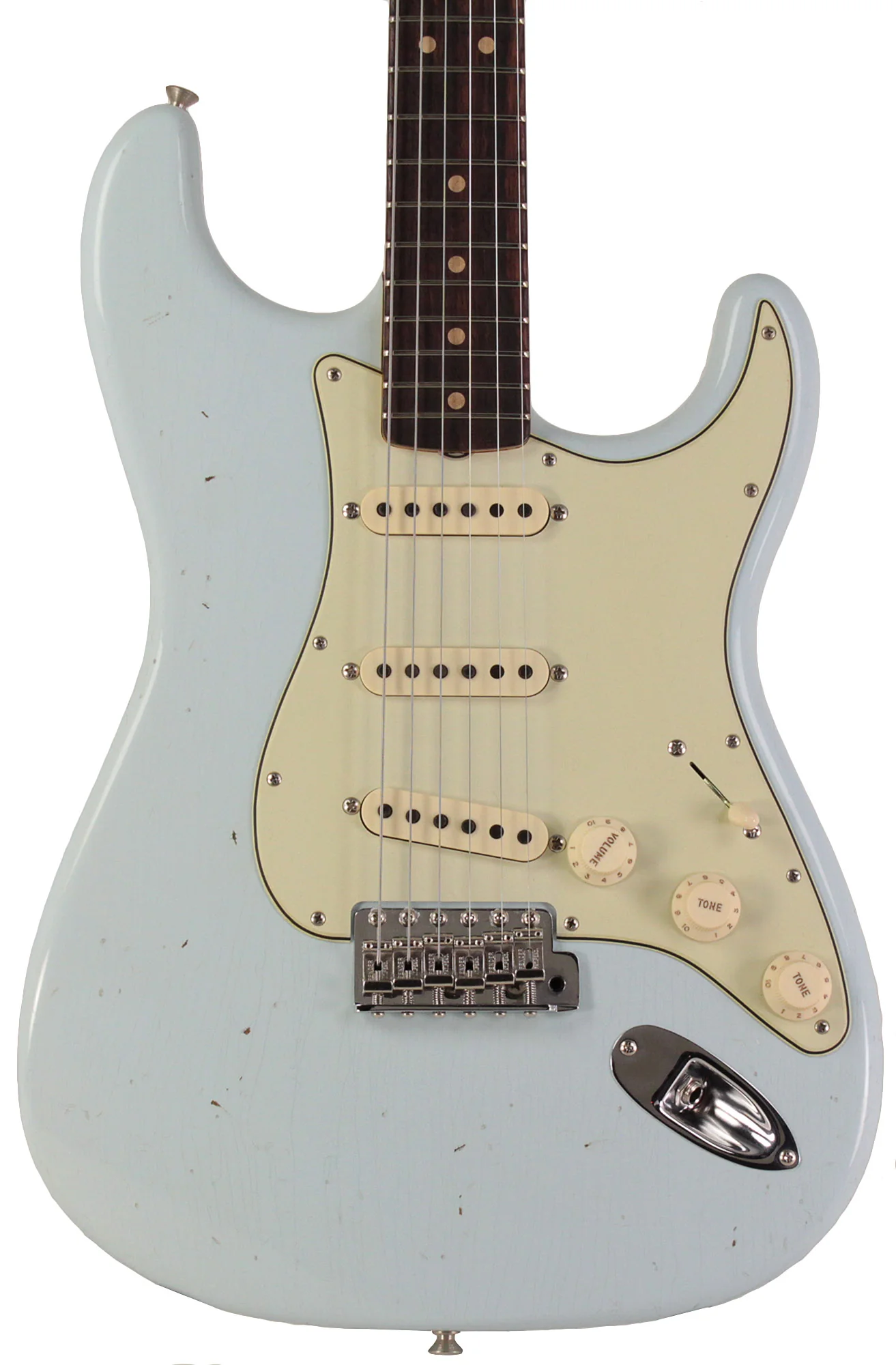 Fender Custom Shop 1963 Stratocaster Journeyman Relic Guitar, Super Faded Aged Sonic Blue - Image 6