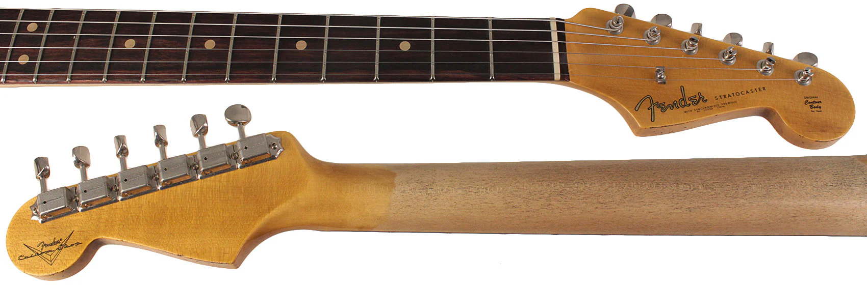 Fender Custom Shop 1963 Stratocaster Journeyman Relic Guitar, Super Faded Aged Sonic Blue - Image 7