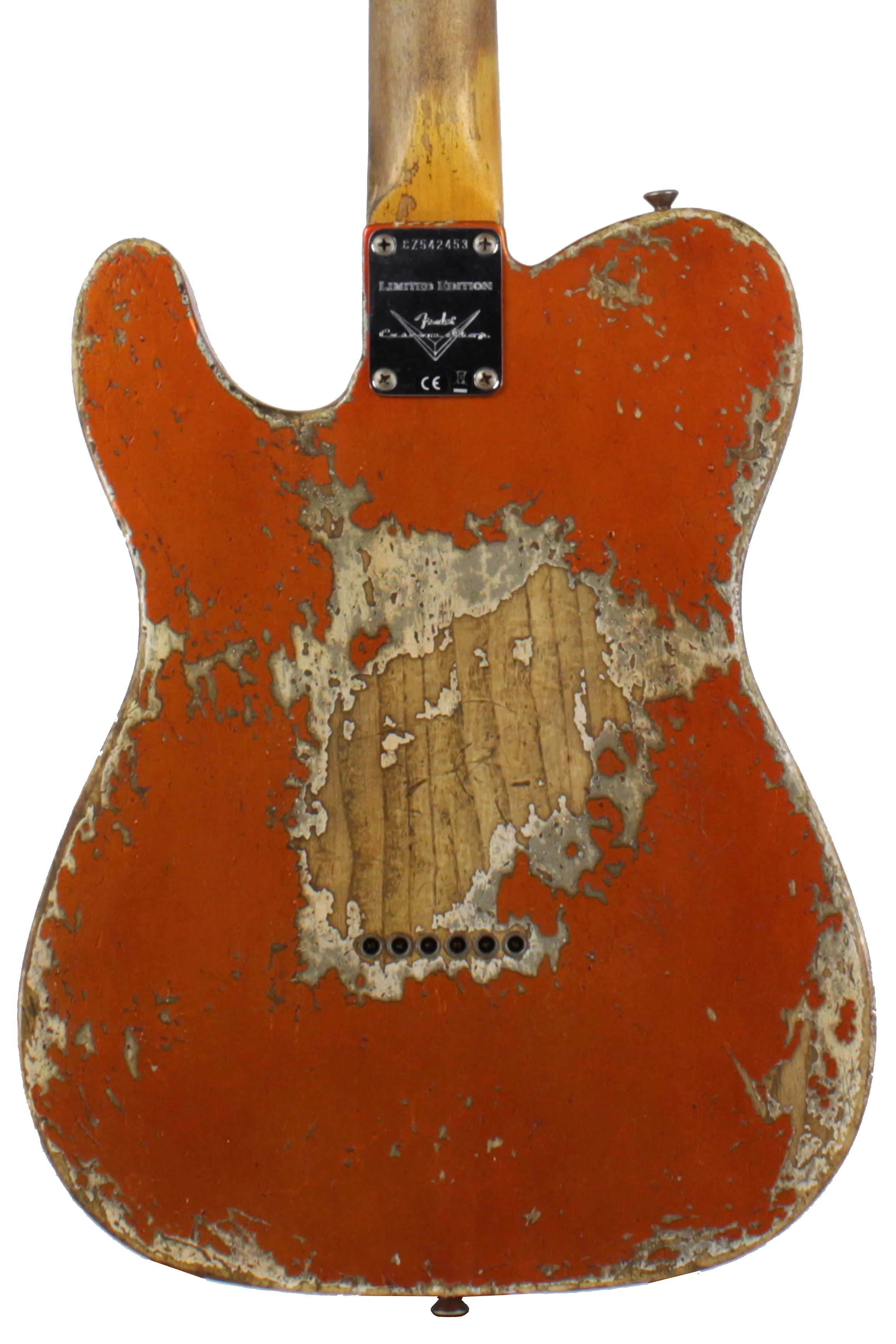 Fender Custom Shop LTD 63 Telecaster, Super Heavy Relic, Faded Aged Candy Tangerine - Image 8