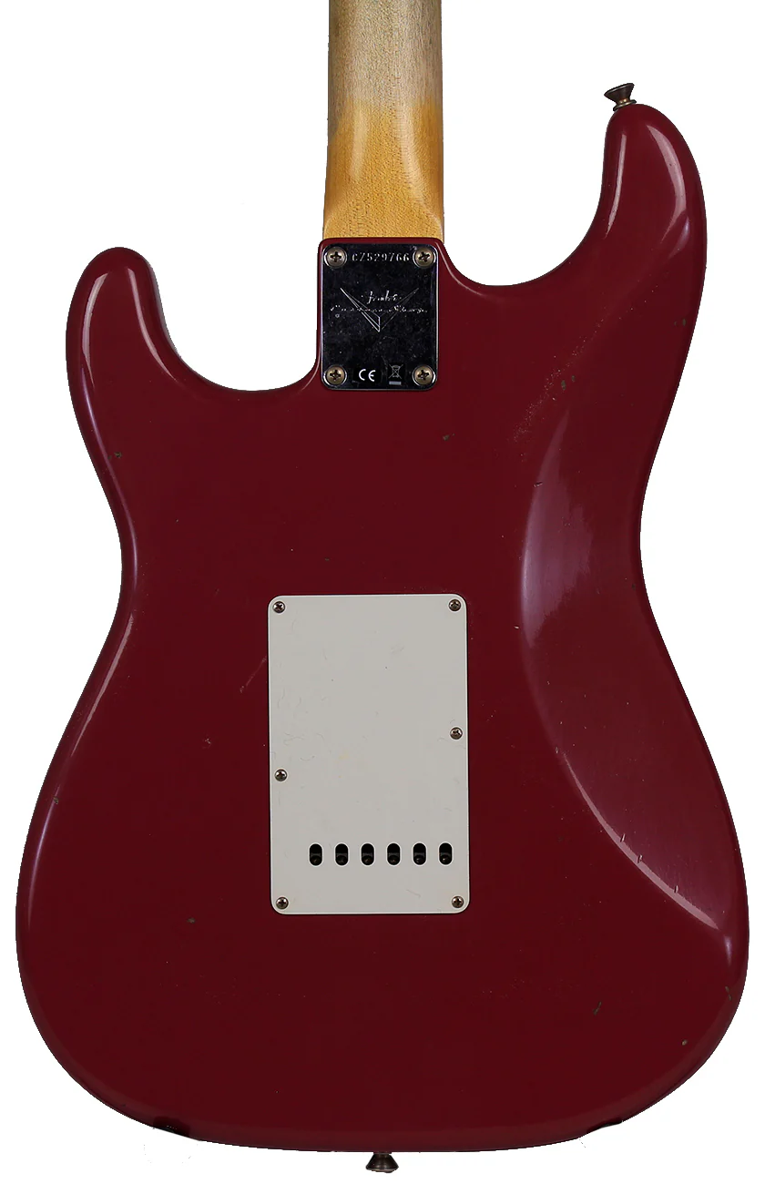 Fender Custom Shop 64 Journeyman Strat Guitar, Super Faded Cimarron Red - Image 4