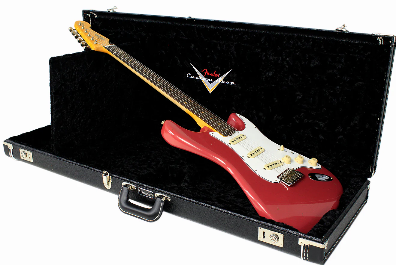Fender Custom Shop 64 Journeyman Strat Guitar, Super Faded Cimarron Red - Image 9