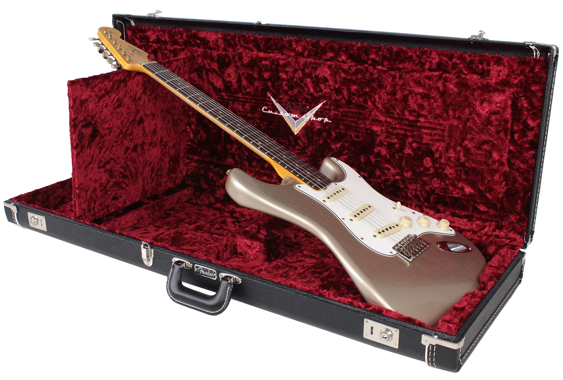 Fender Custom Shop 64 Journeyman Strat Guitar, Super Faded Firemist Gold - Image 10