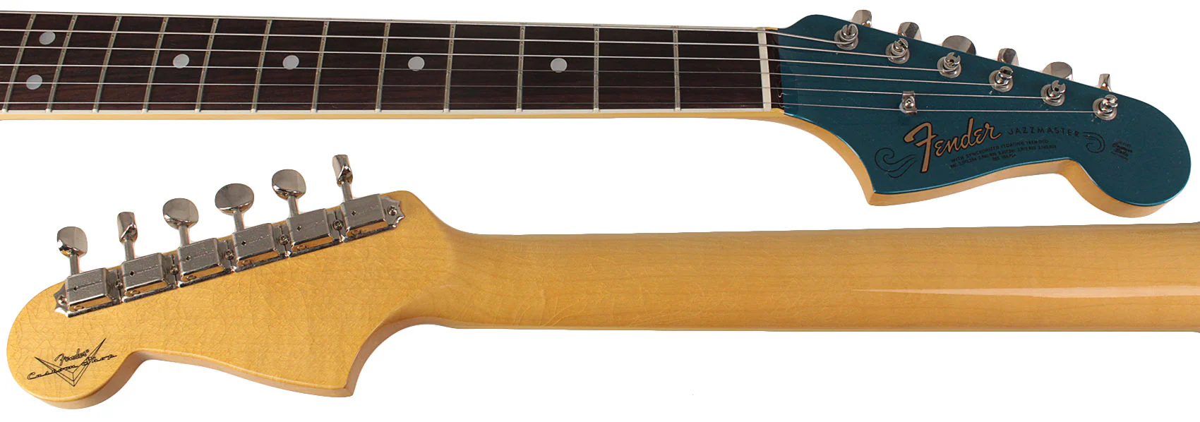 Fender Custom Shop 1966 Jazzmaster Deluxe Closet Classic Guitar, Aged Ocean Turquoise - Image 8