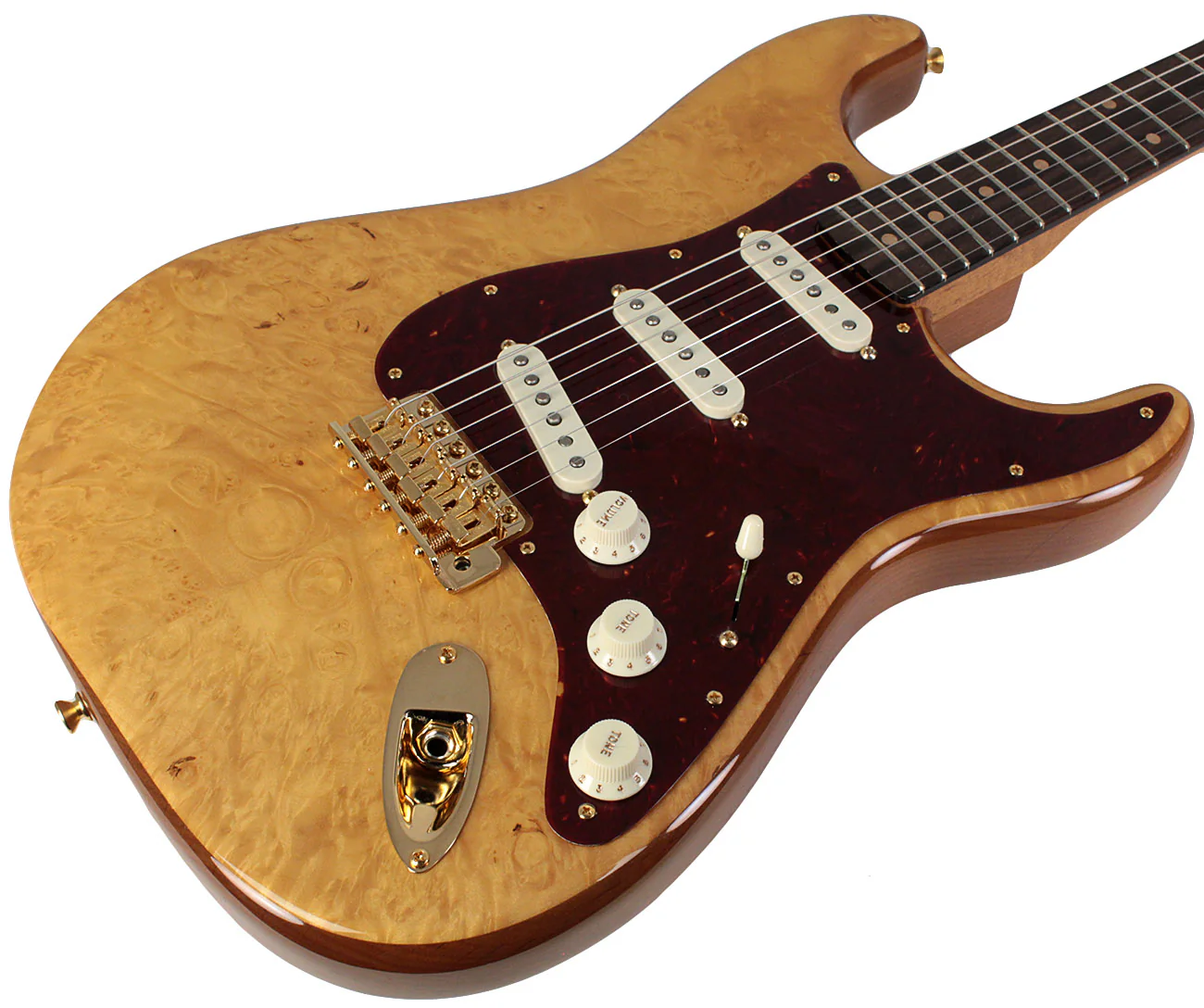 Fender Custom Shop Artisan Maple Burl Stratocaster, Roasted Ash, AAAA Burl - Image 2