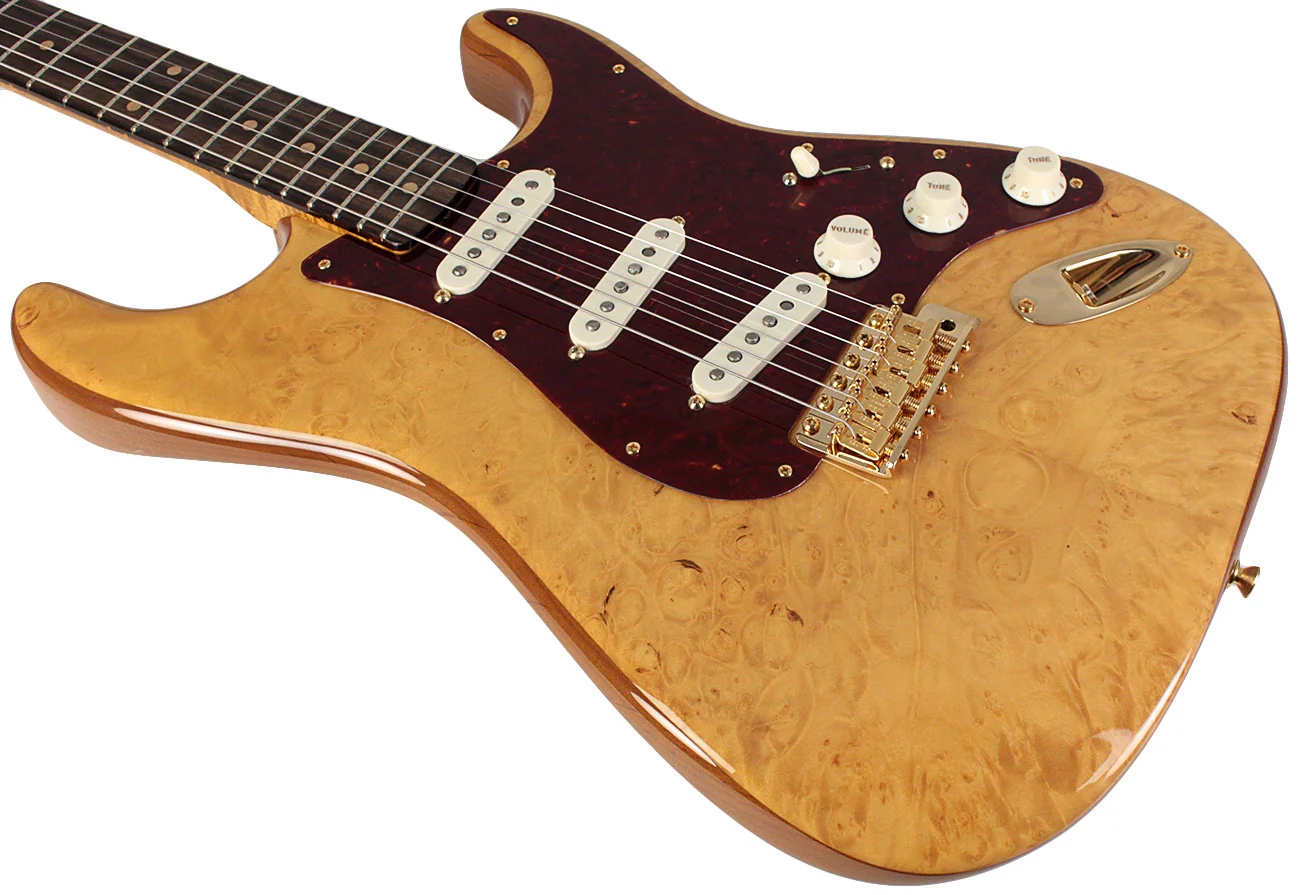 Fender Custom Shop Artisan Maple Burl Stratocaster, Roasted Ash, AAAA Burl - Image 3