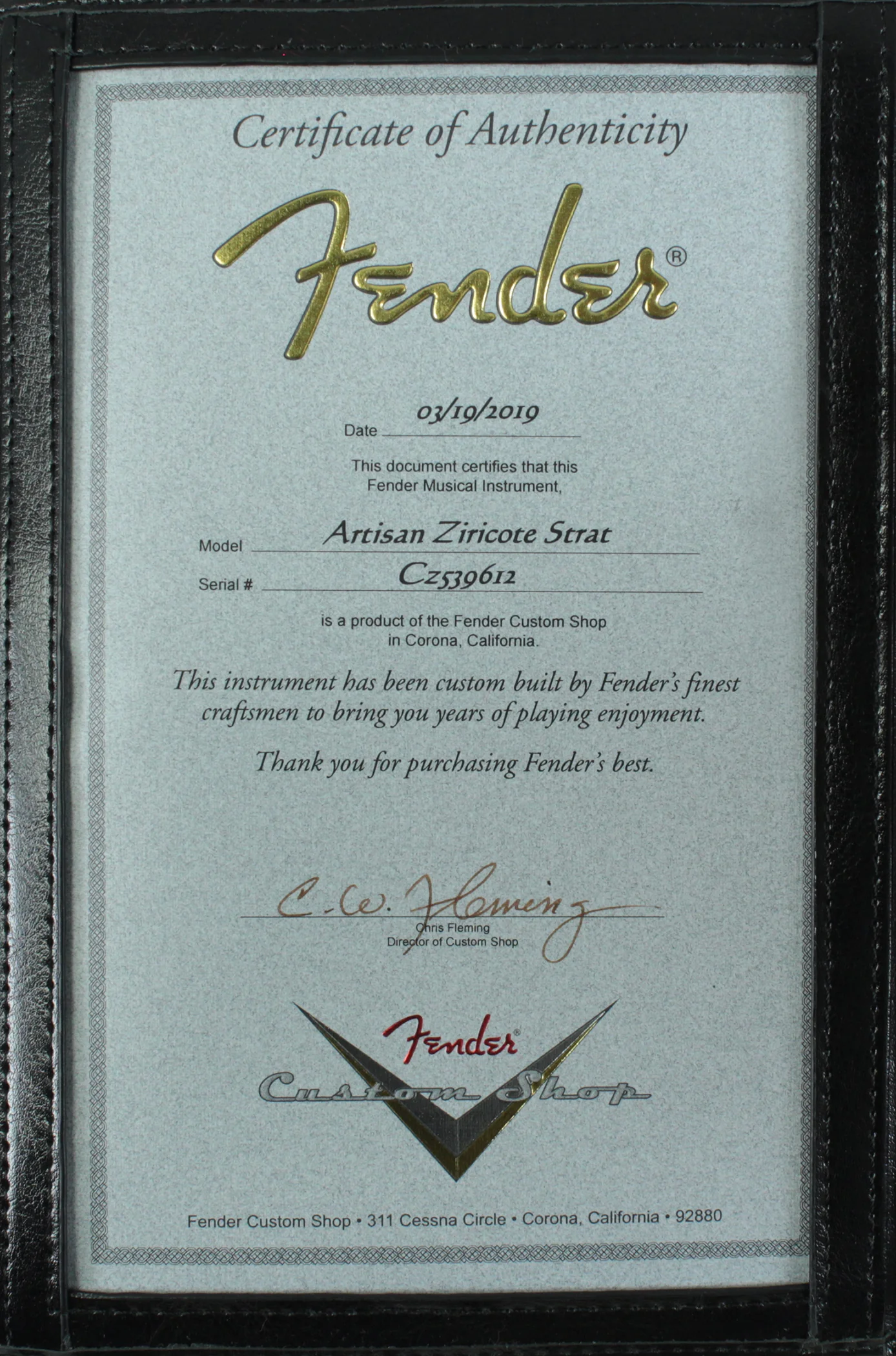Fender Custom Shop Artisan Ziricote Stratocaster - Image 9