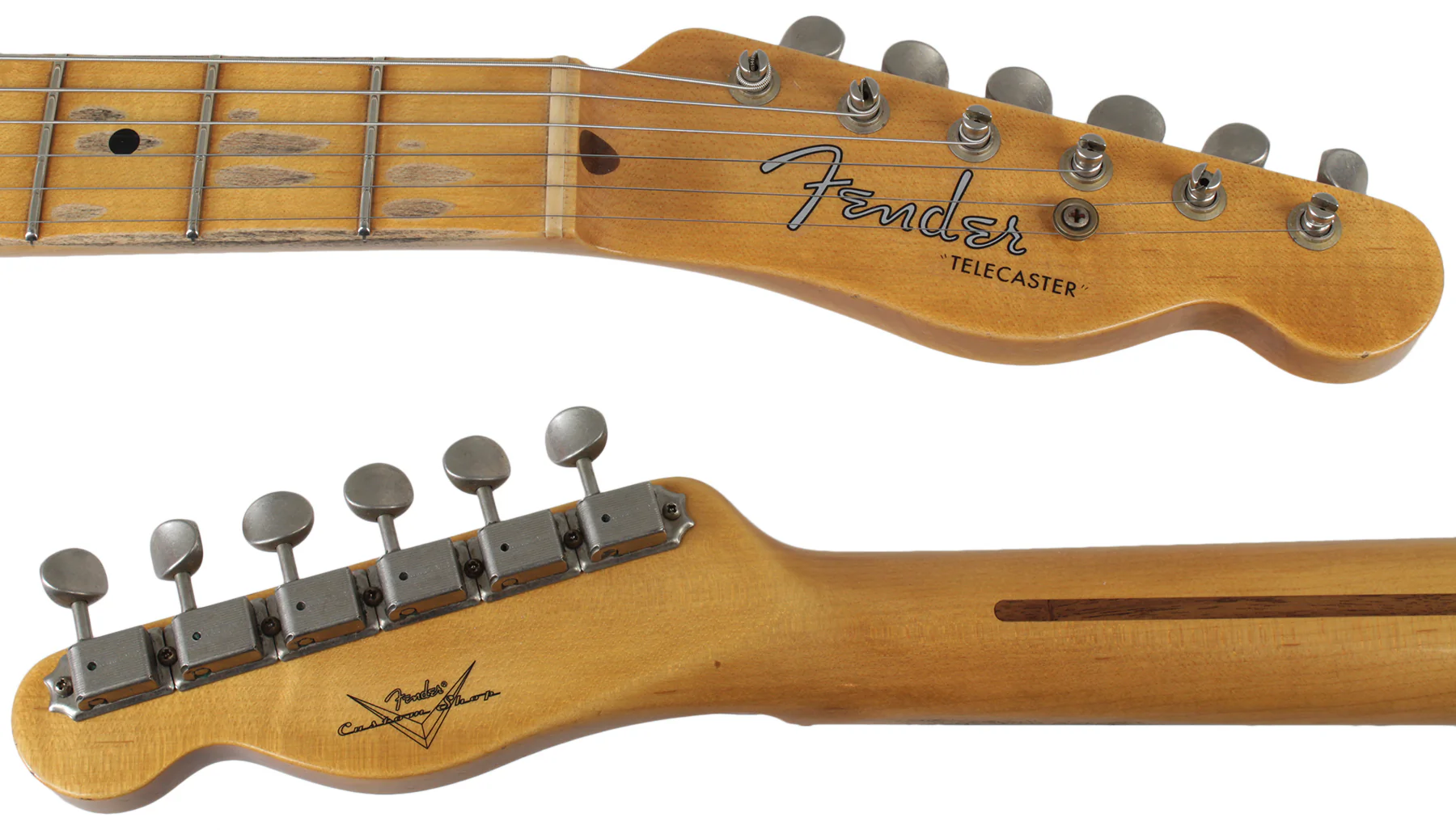 Fender Custom Shop Flash Coat '52 Tele Guitar, Butterscotch Blonde - Image 6