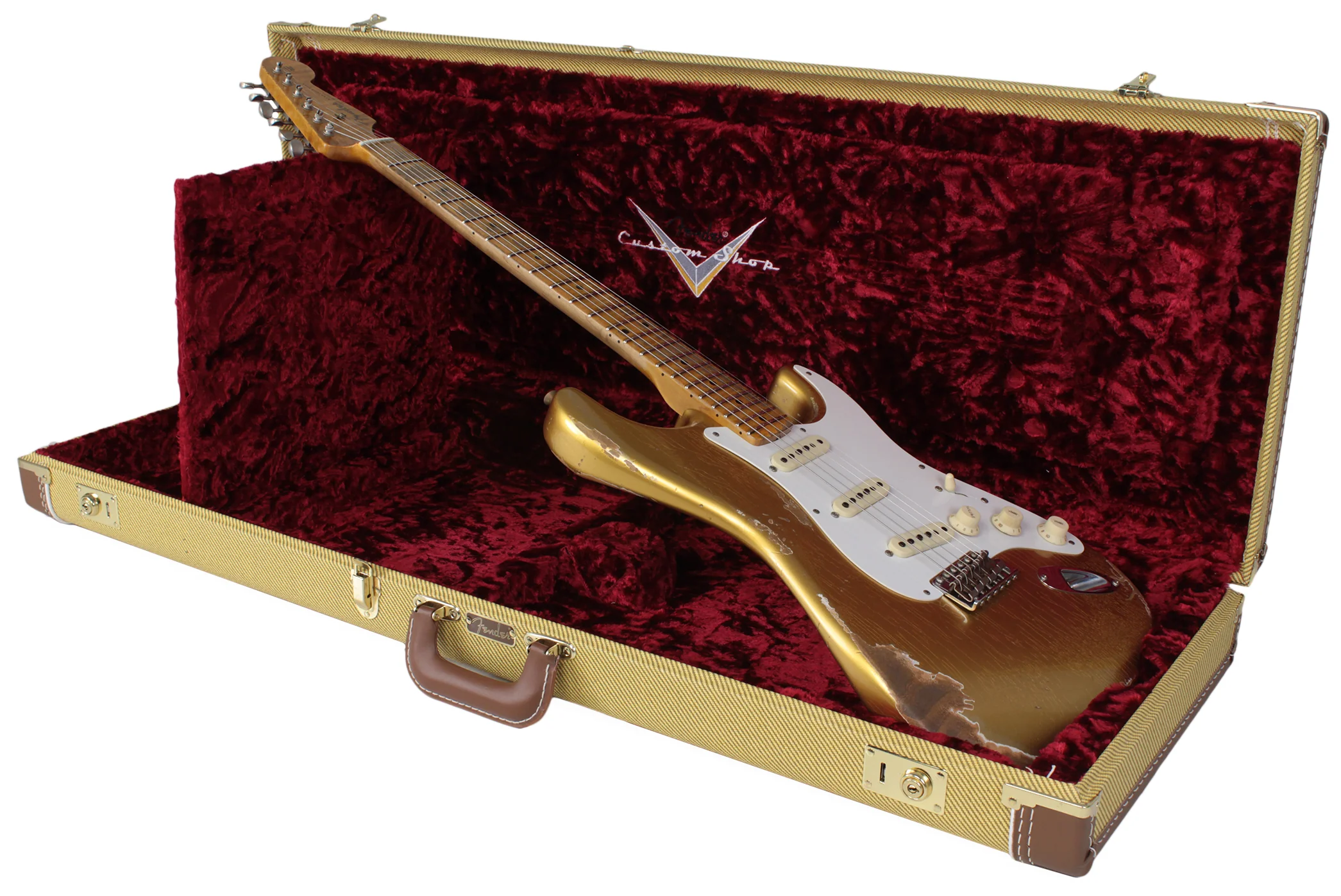 Fender Custom Shop Heavy Relic 1958 Stratocaster, Aged HLE Gold - Image 10