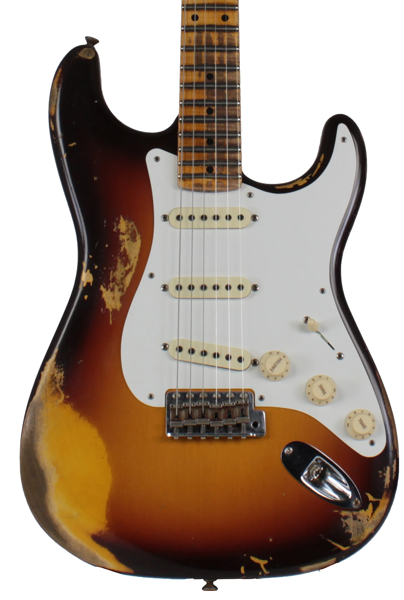 Fender Custom Shop Heavy Relic 1958 Stratocaster, Chocolate 3TS - Image 3