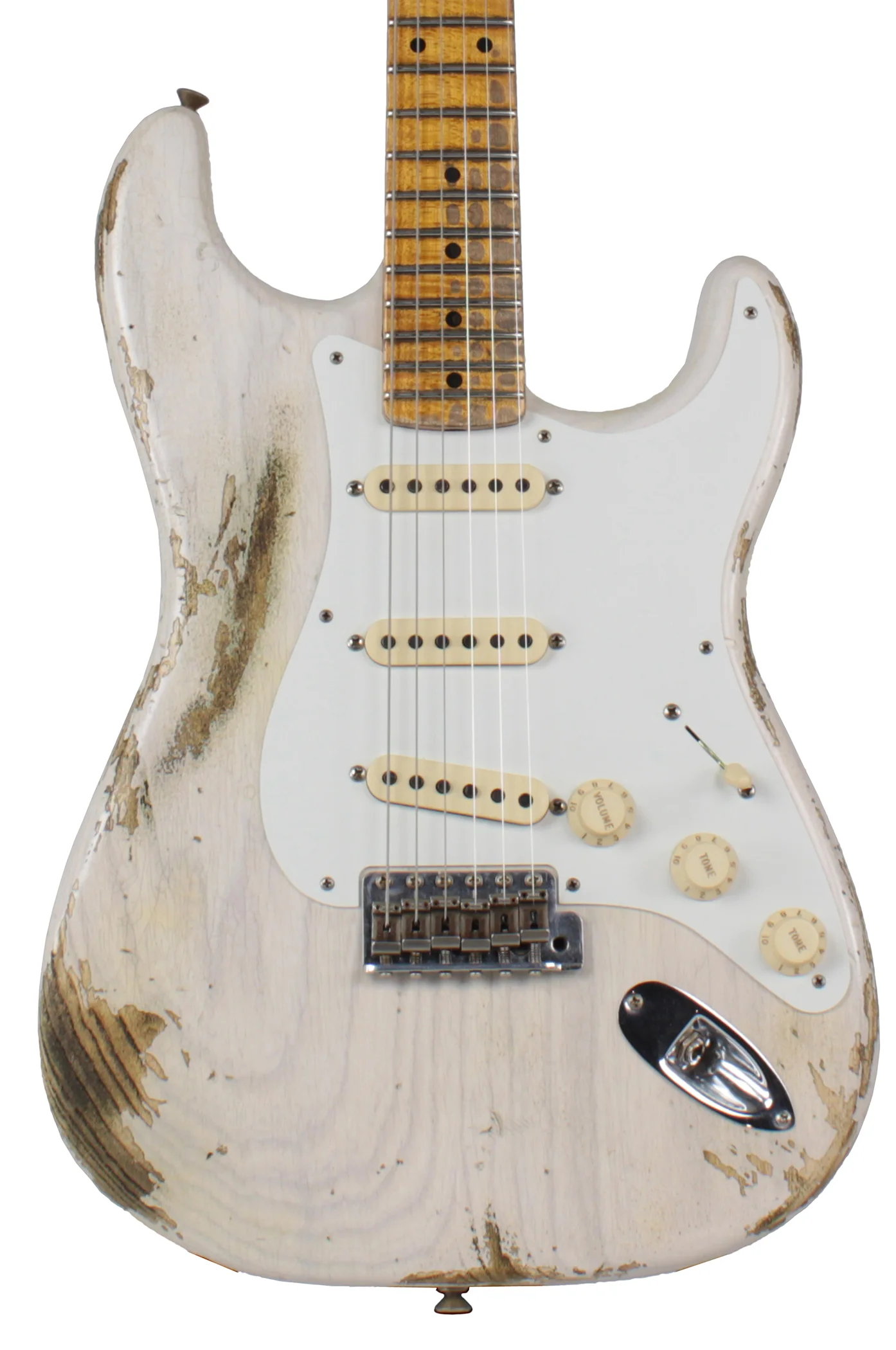 Fender Custom Shop Heavy Relic 1958 Stratocaster, White Blonde - Image 3