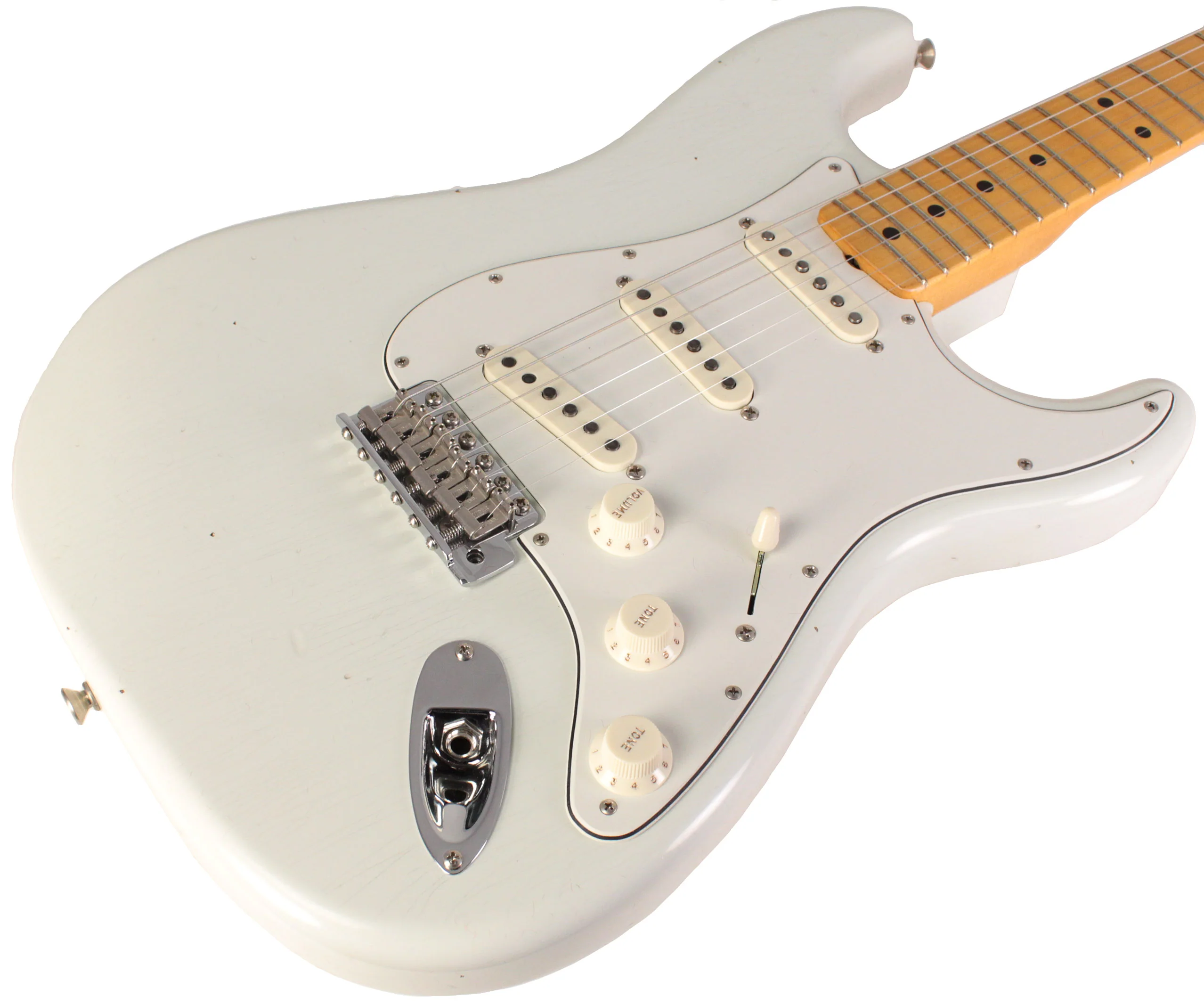 Fender Custom Shop Jimi Hendrix Voodoo Child Strat Guitar, Journeyman Relic, Olympic White - Image 2