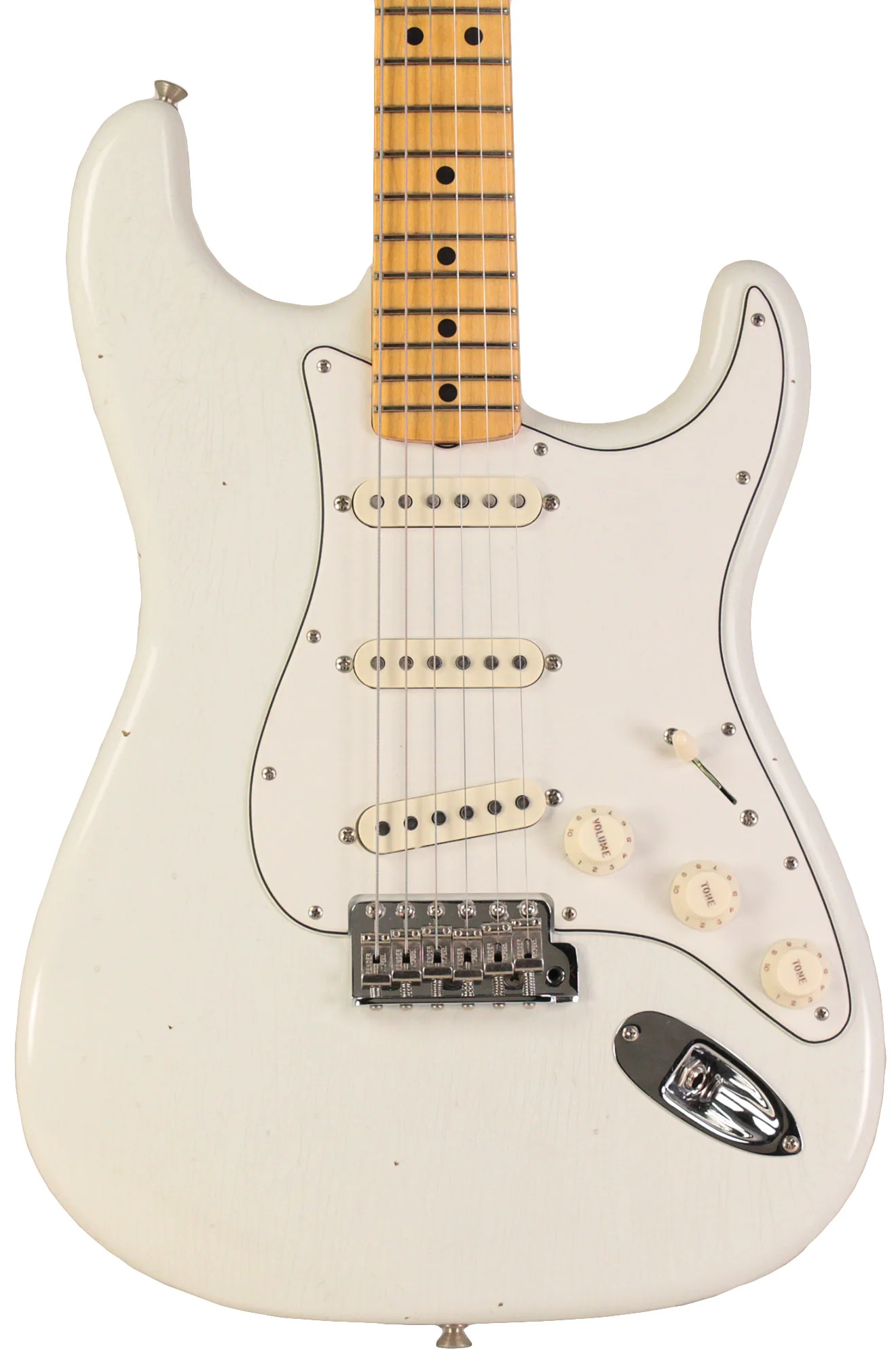 Fender Custom Shop Jimi Hendrix Voodoo Child Strat Guitar, Journeyman Relic, Olympic White - Image 6