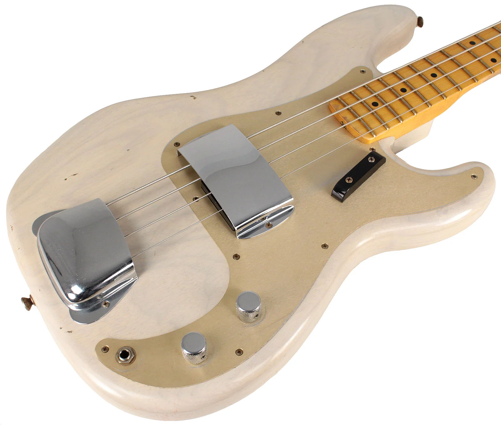 Fender Custom Shop Journeyman Relic 1957 Precision Bass, Aged White Blonde - Image 2