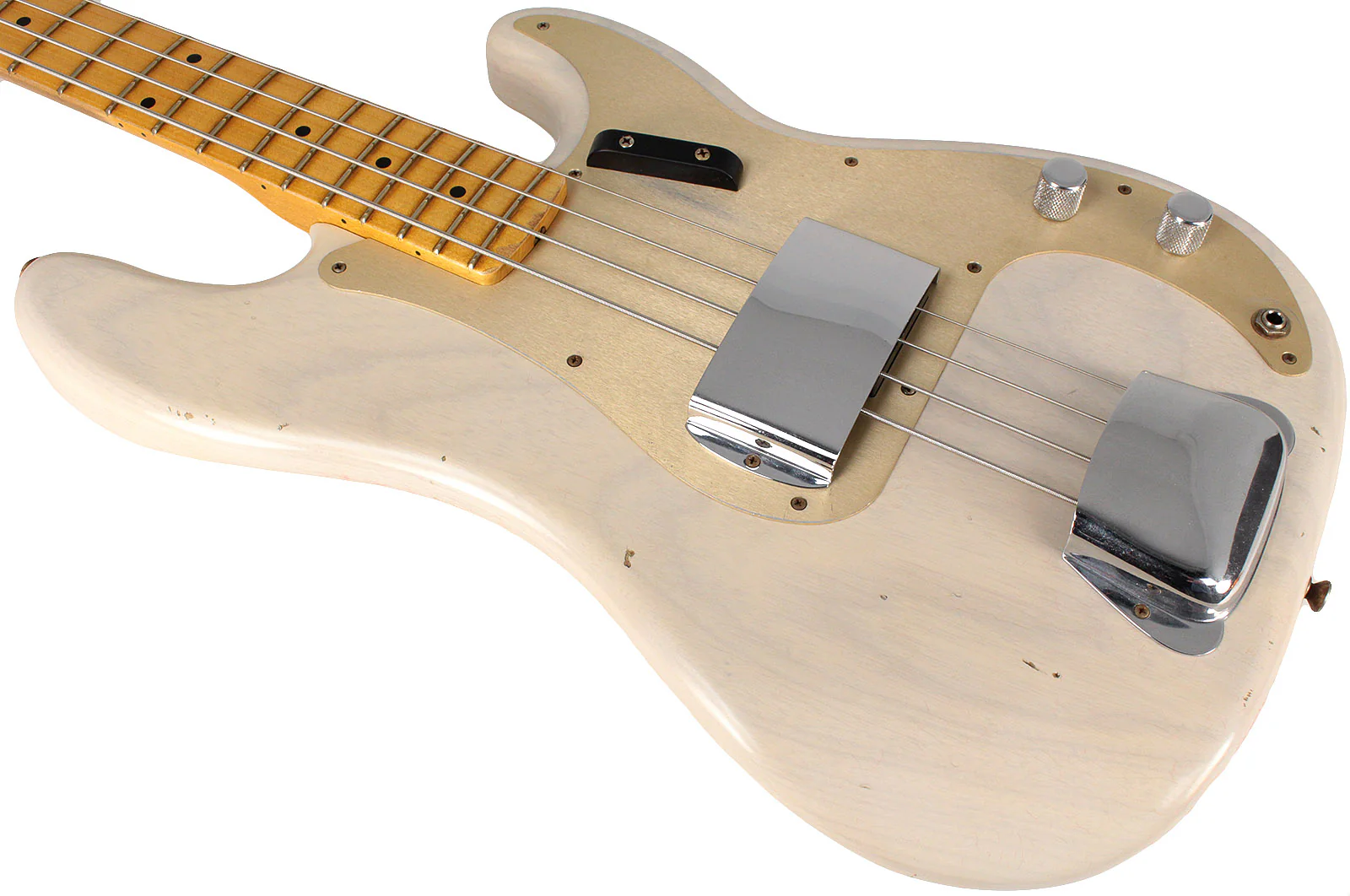 Fender Custom Shop Journeyman Relic 1957 Precision Bass, Aged White Blonde - Image 4