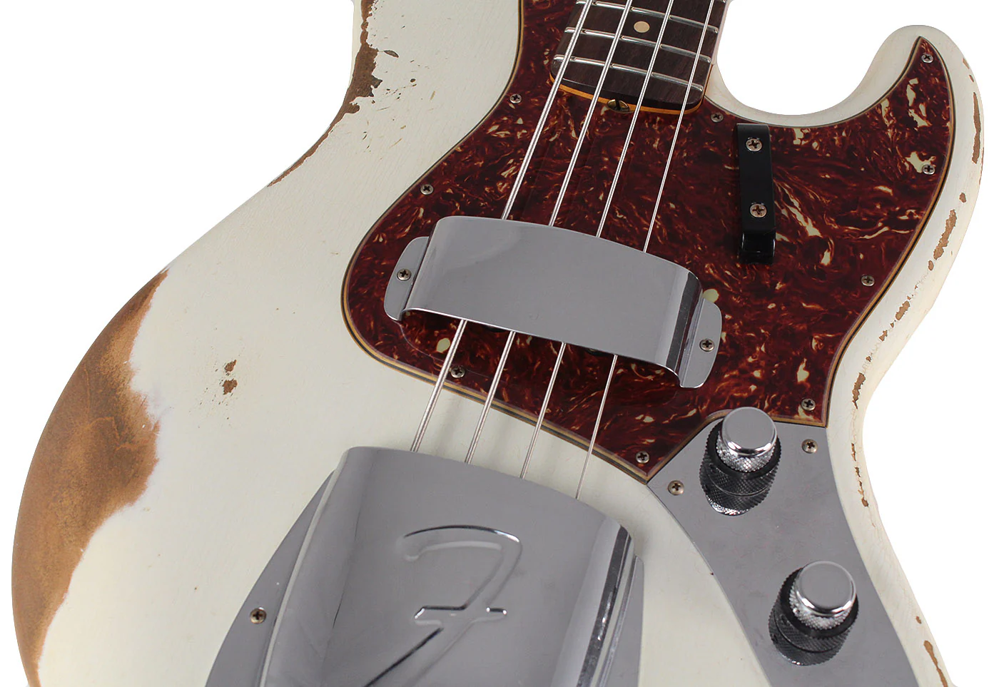 Fender Custom Shop Journeyman 1960 Jazz Bass, Olympic White - Image 3