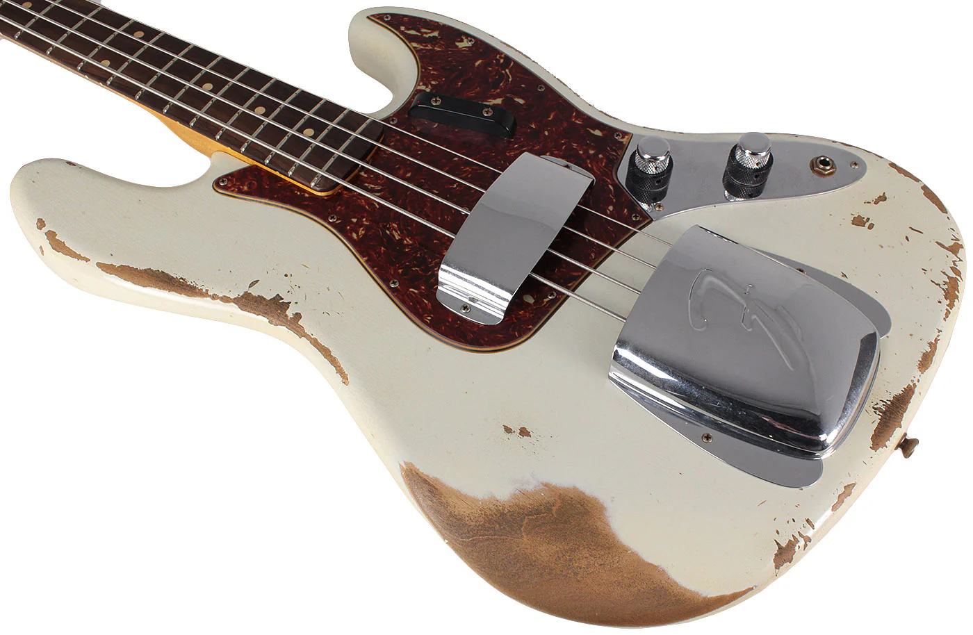 Fender Custom Shop Journeyman 1960 Jazz Bass, Olympic White - Image 4