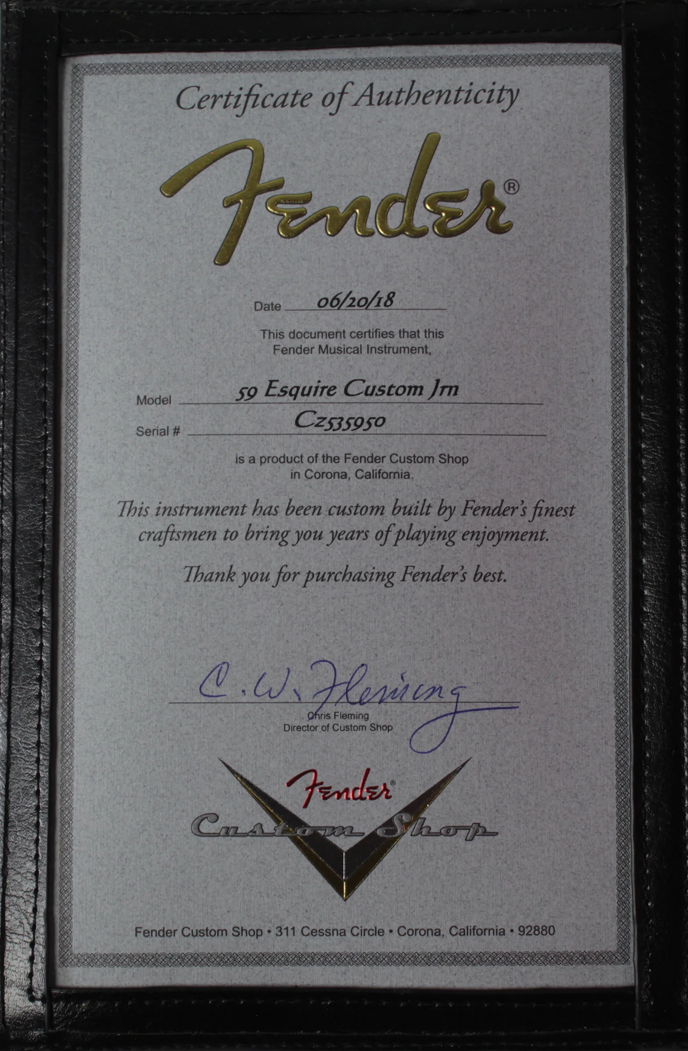 Fender Custom Shop Journeyman 1959 Custom Esquire, Chocolate 3TS - Image 10