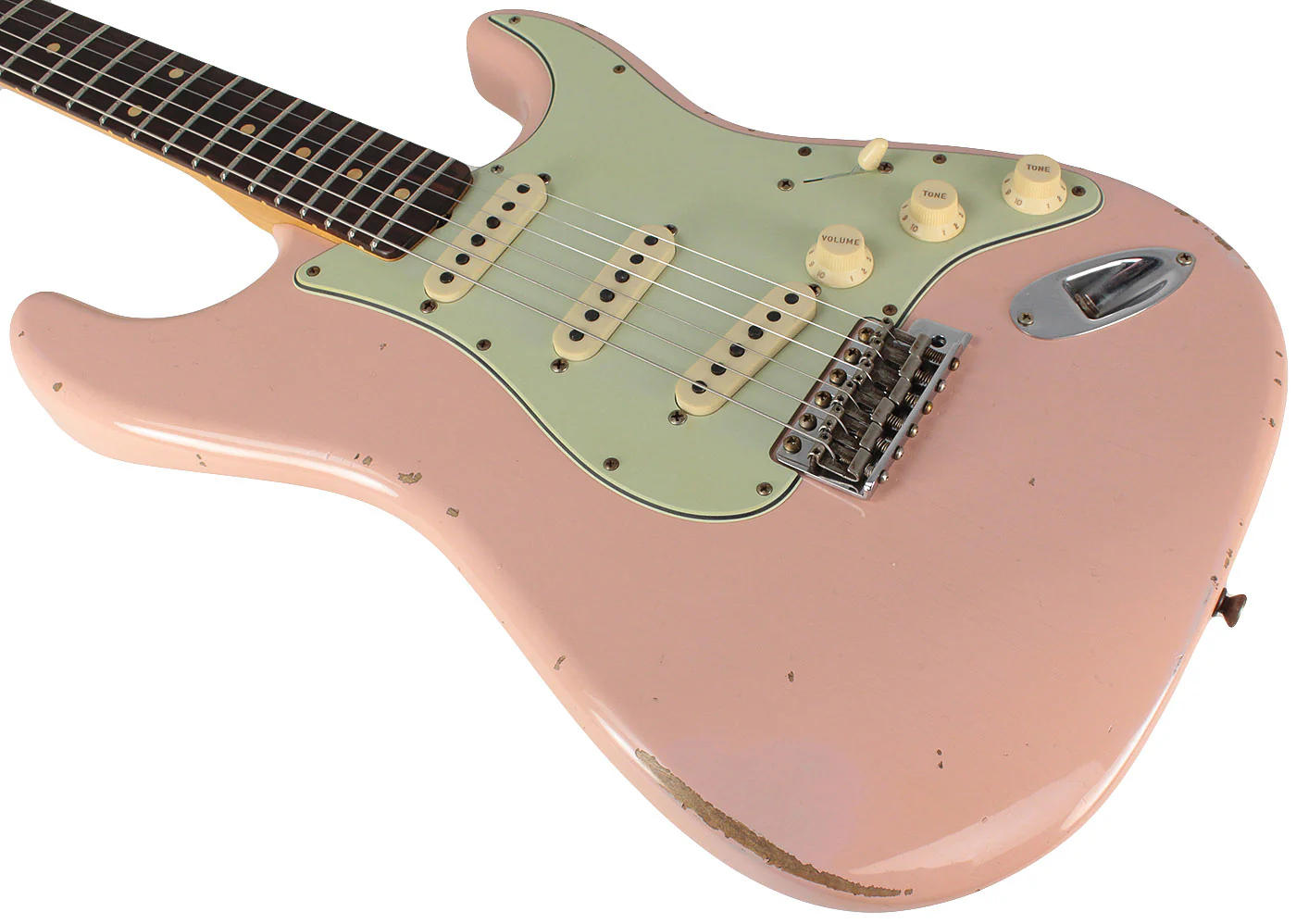 Fender Custom Shop Limited 1960 Relic Stratocaster, Aged Shell Pink - Image 7