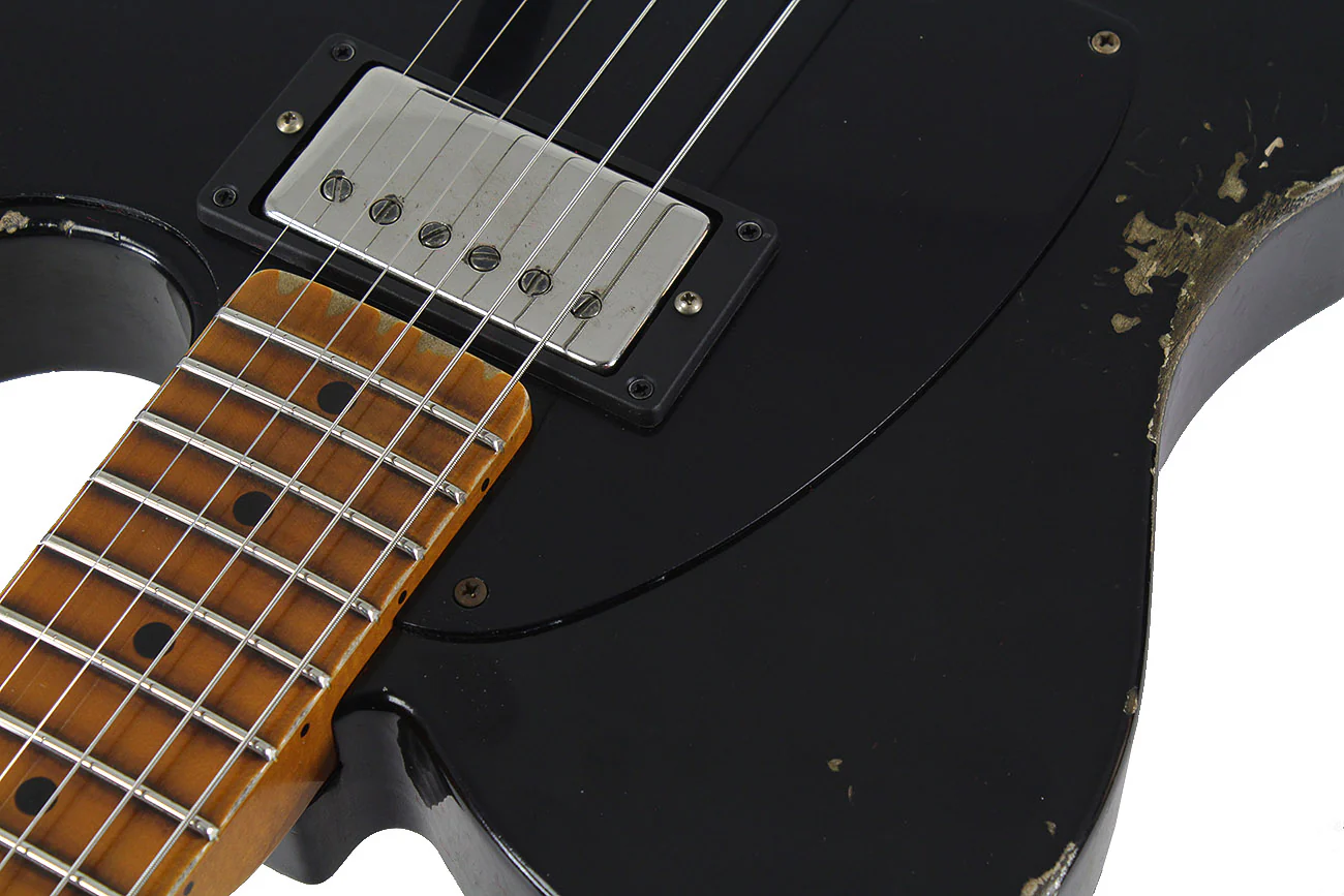 Fender Custom Shop Limited '50s Vibra Tele, Heavy Relic, Aged Black - Image 5