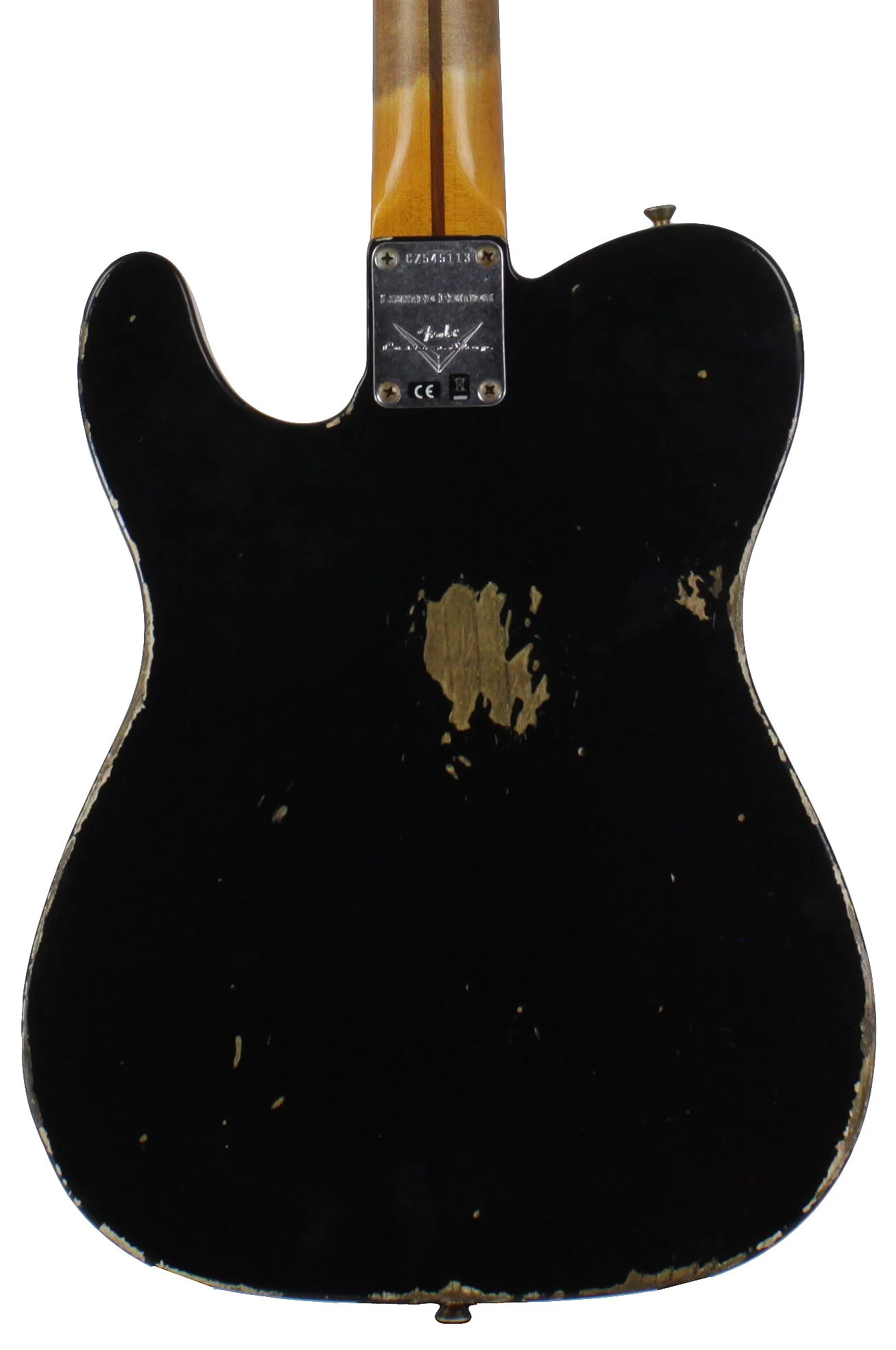 Fender Custom Shop Limited '50s Vibra Tele, Heavy Relic, Aged Black - Image 7