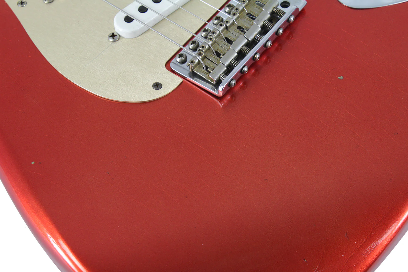 Fender Custom Shop Limited '55 Dual-Mag Strat Journeyman Relic, Aged Candy Apple Red - Image 4