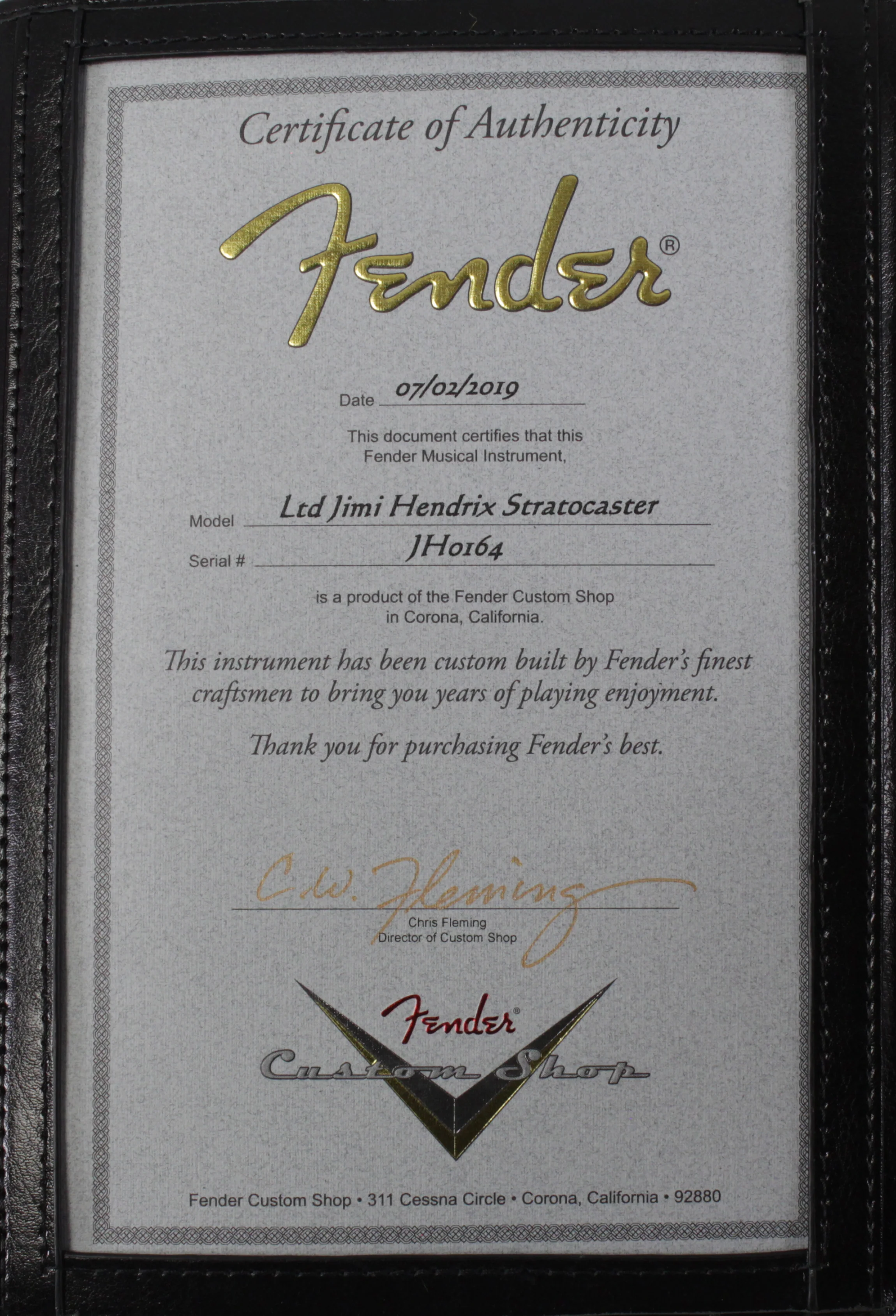 Fender Custom Shop Limited Edition Jimi Hendrix Stratocaster - Image 17