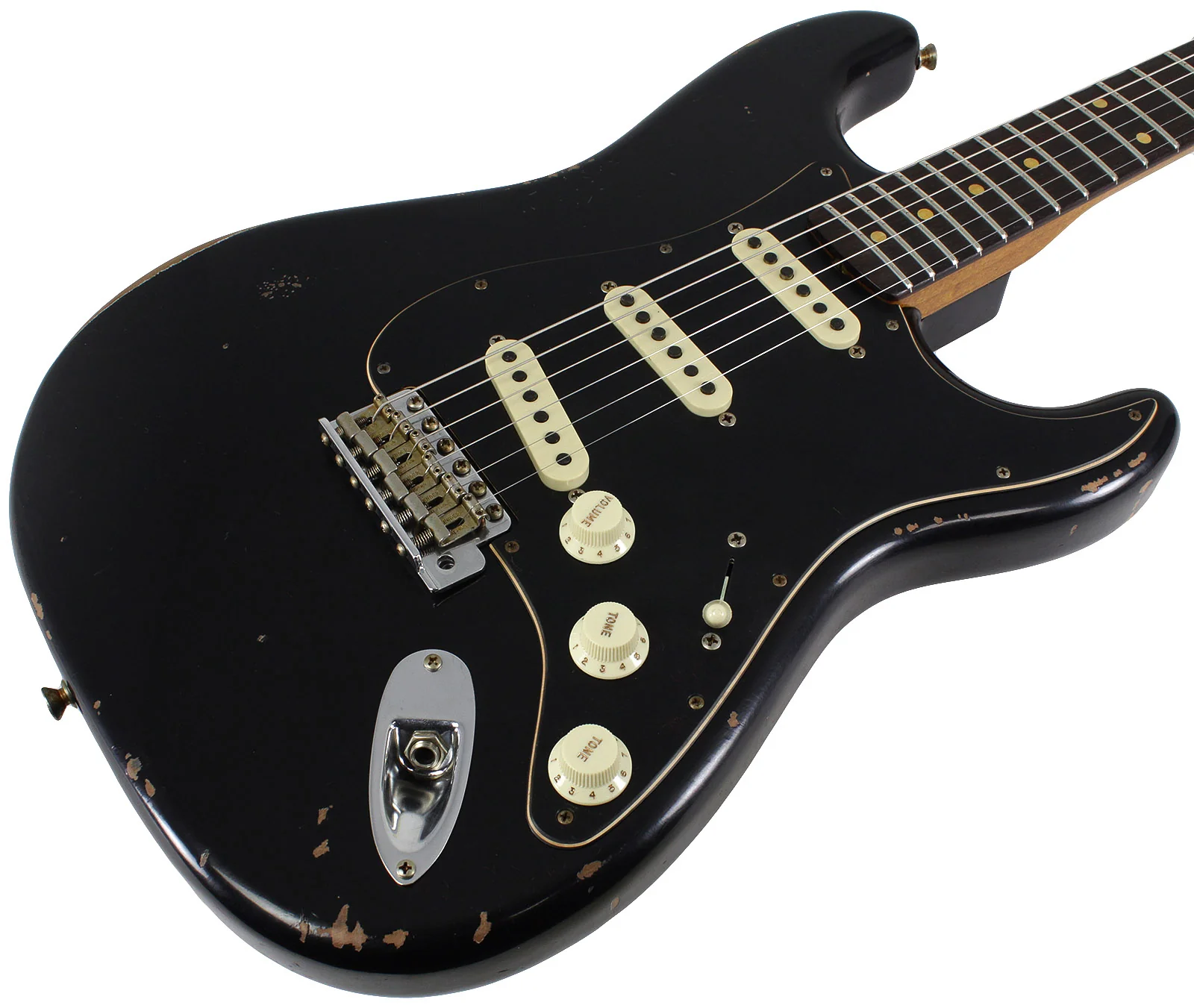 Fender Custom Shop Limited Roasted Poblano Strat, Relic, Aged Black - Image 2
