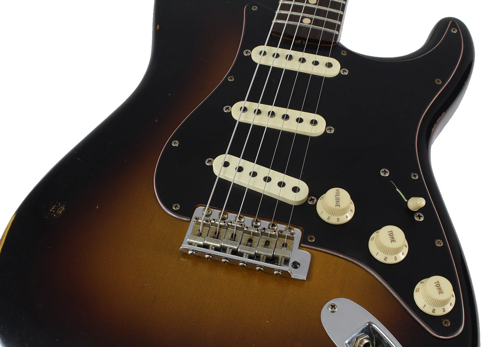 Fender Custom Shop Limited Roasted Poblano Strat, Relic, Wide Fade Sunburst - Image 3