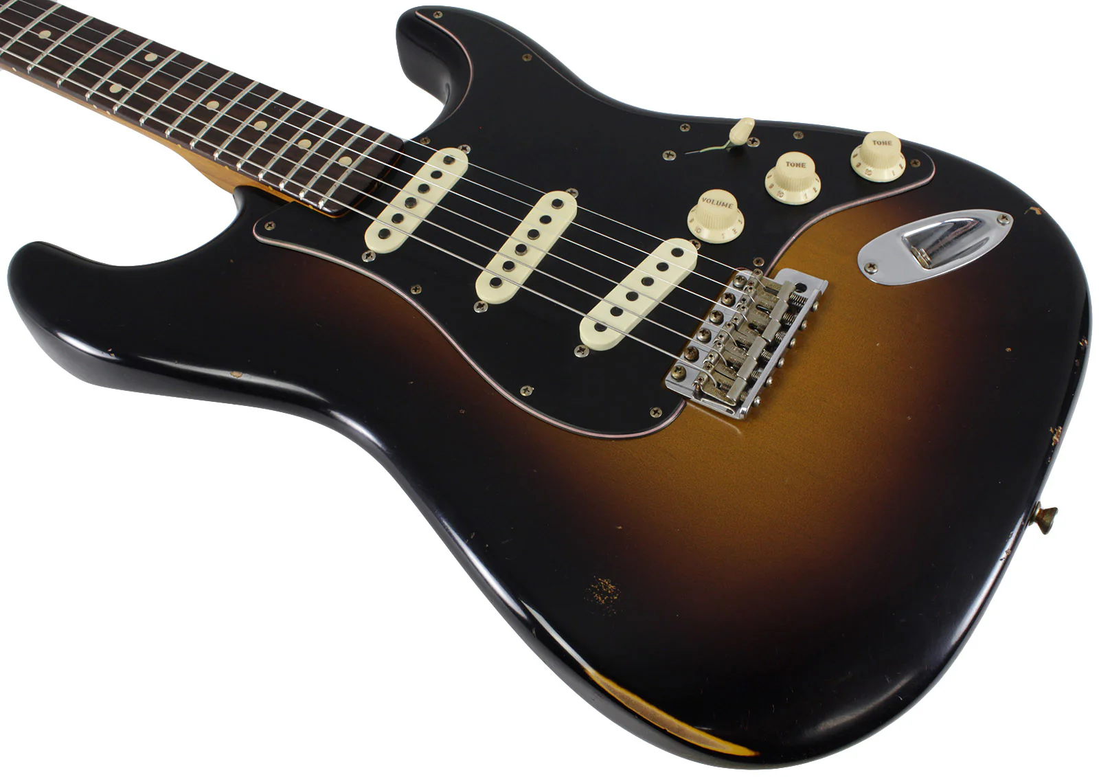 Fender Custom Shop Limited Roasted Poblano Strat, Relic, Wide Fade Sunburst - Image 4