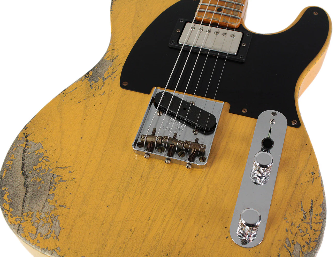 Fender Custom Shop Limited 1951 Hs Telecaster Heavy Relic, Aged Butterscotch Blonde - Image 3
