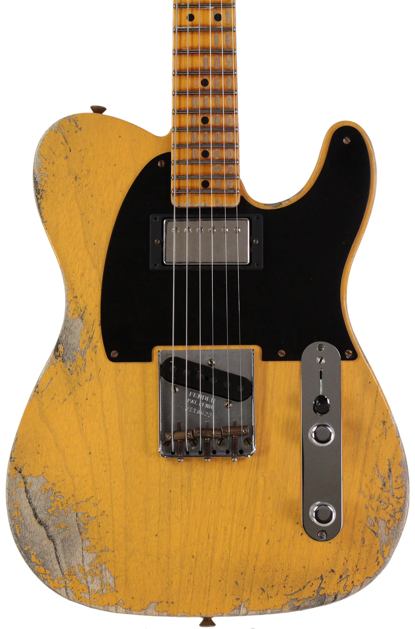 Fender Custom Shop Limited 1951 Hs Telecaster Heavy Relic, Aged Butterscotch Blonde - Image 6