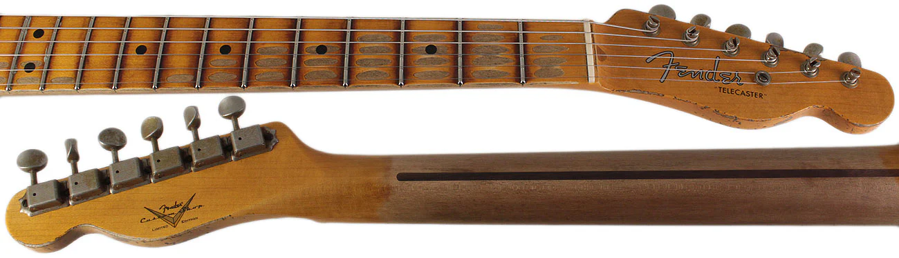 Fender Custom Shop Limited 1951 Hs Telecaster Heavy Relic, Aged Butterscotch Blonde - Image 8
