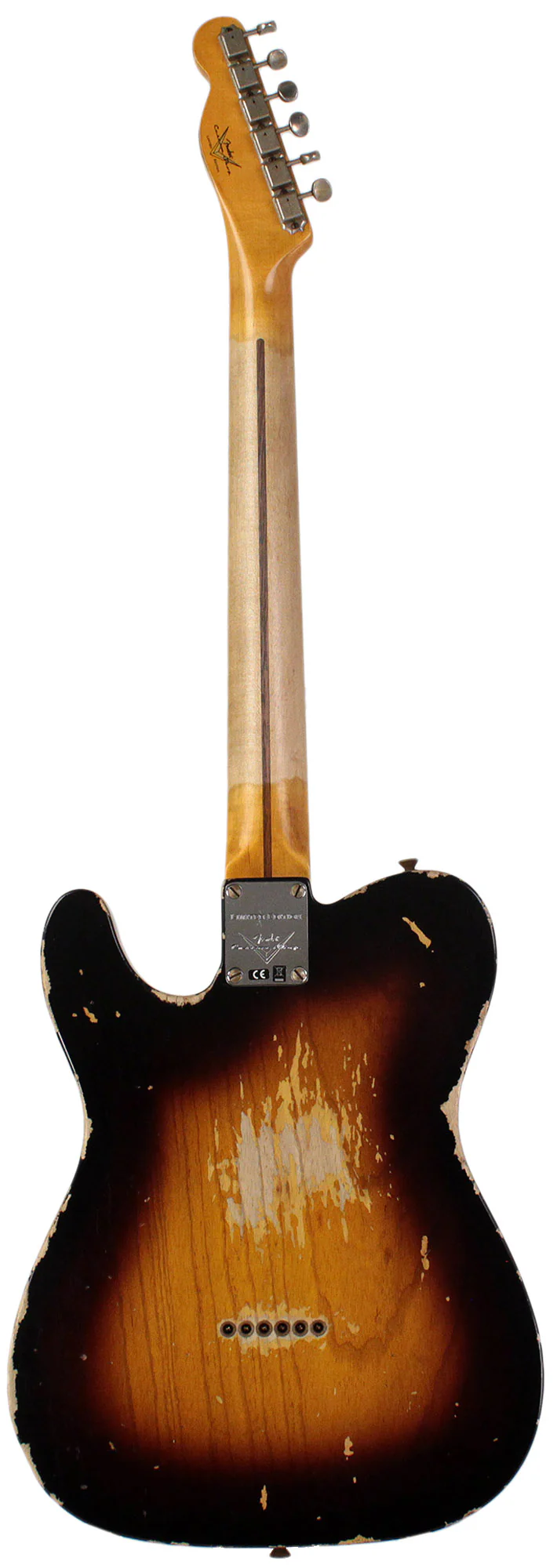 Fender Custom Shop Limited 1951 Hs Telecaster Heavy Relic, Wide Fade 2 Color Sunburst - Image 7