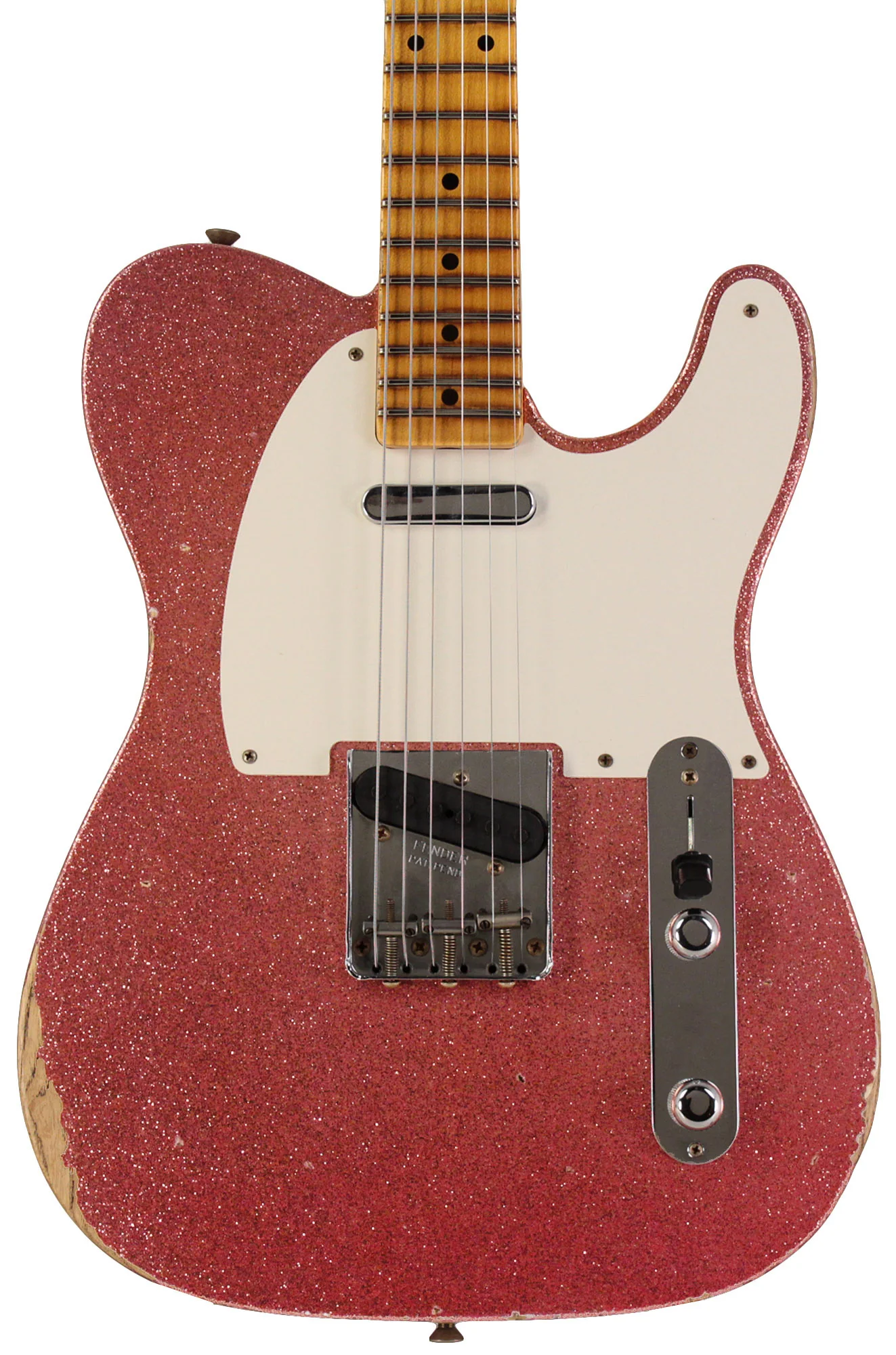 Fender Custom Shop Limited 1955 Telecaster, Relic, Aged Champagne Sparkle - Image 7