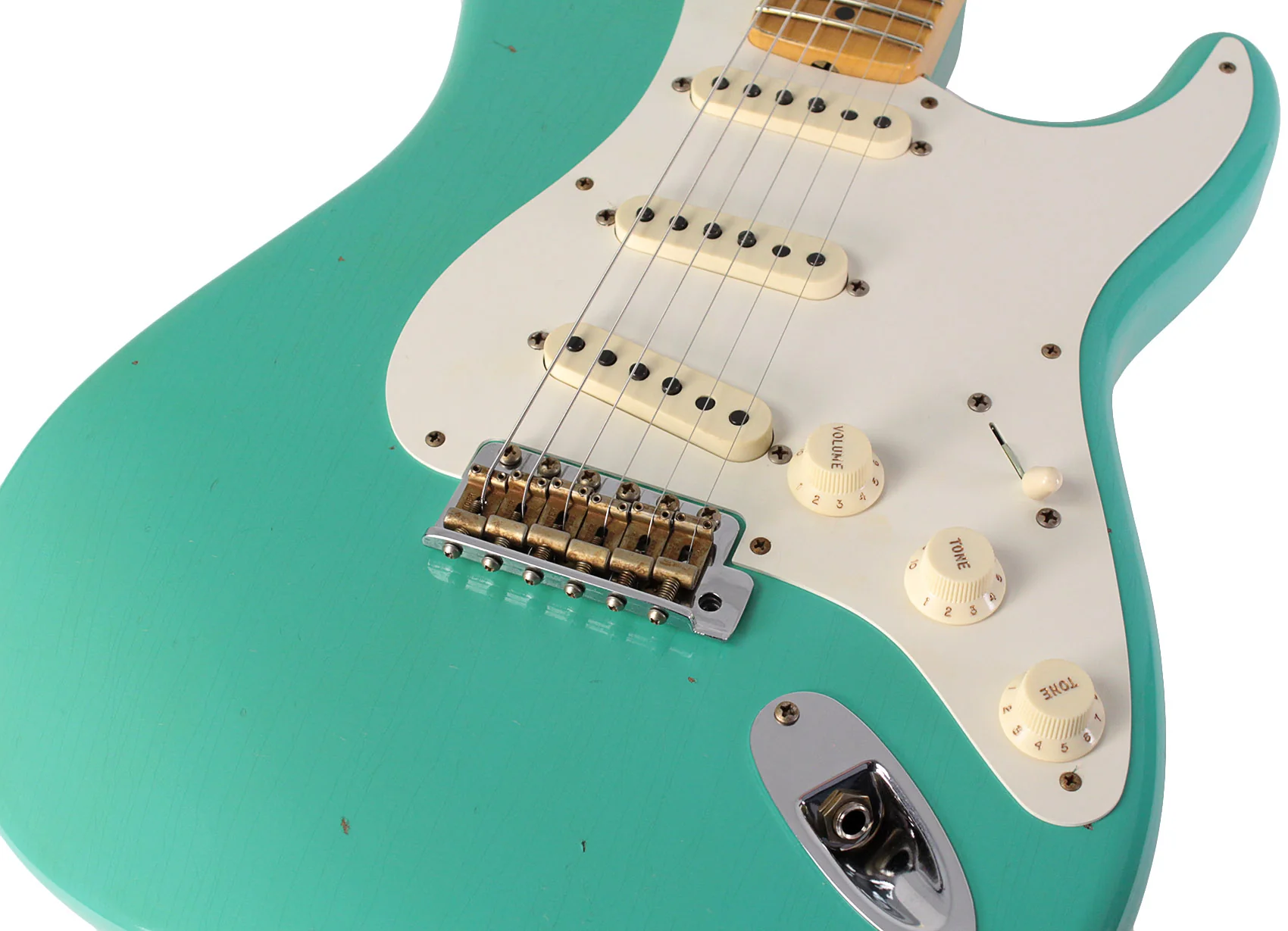 Fender Custom Shop Limited 1957 Stratocaster, Journeyman Relic, Aged Sea Foam Green - Image 3