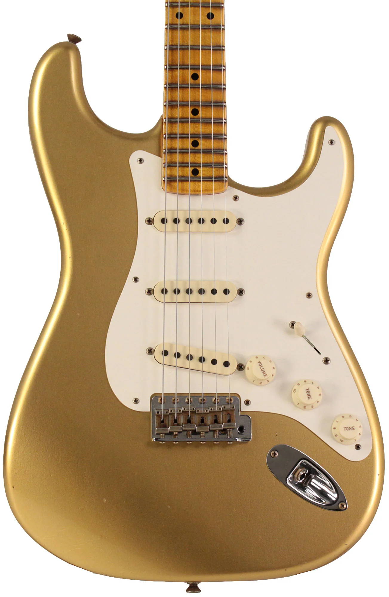 Fender Custom Shop Limited 1957 Stratocaster, Journeyman Relic, Hle Gold - Image 6
