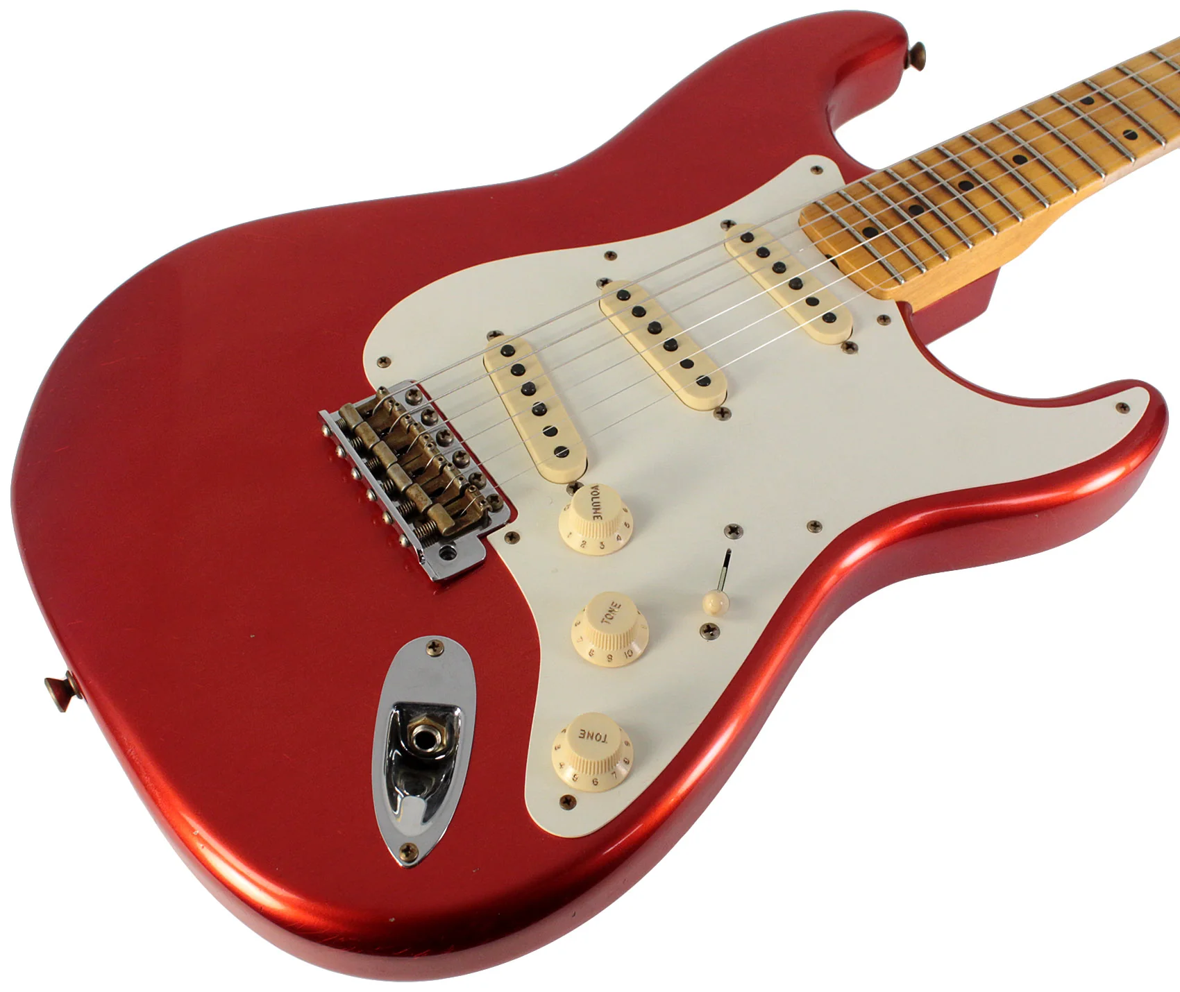 Fender Custom Shop Limited 1957 Stratocaster, Journeyman Relic, Melon Candy - Image 2