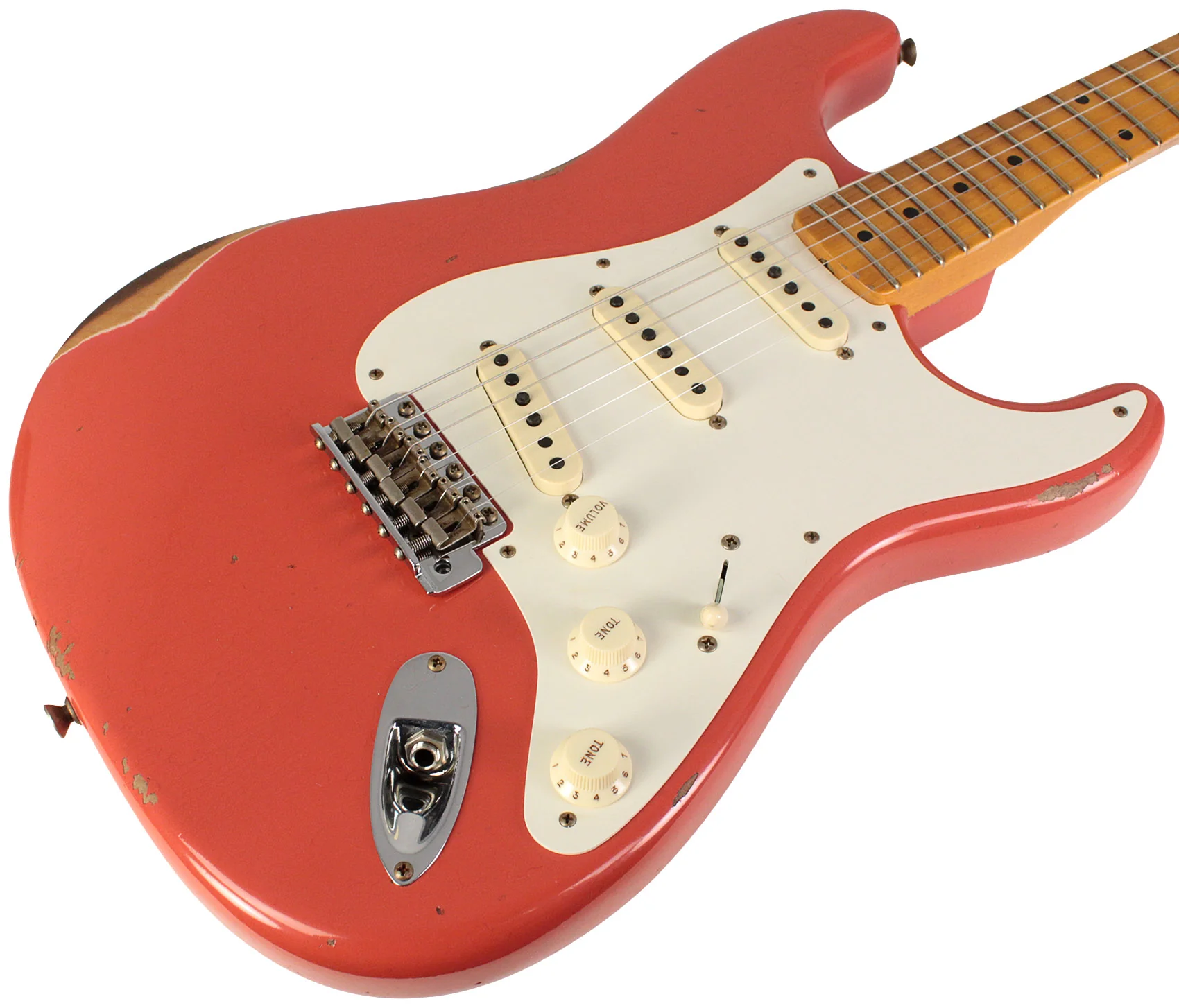 Fender Custom Shop Limited 1957 Stratocaster, Relic, Tahitian Coral - Image 2
