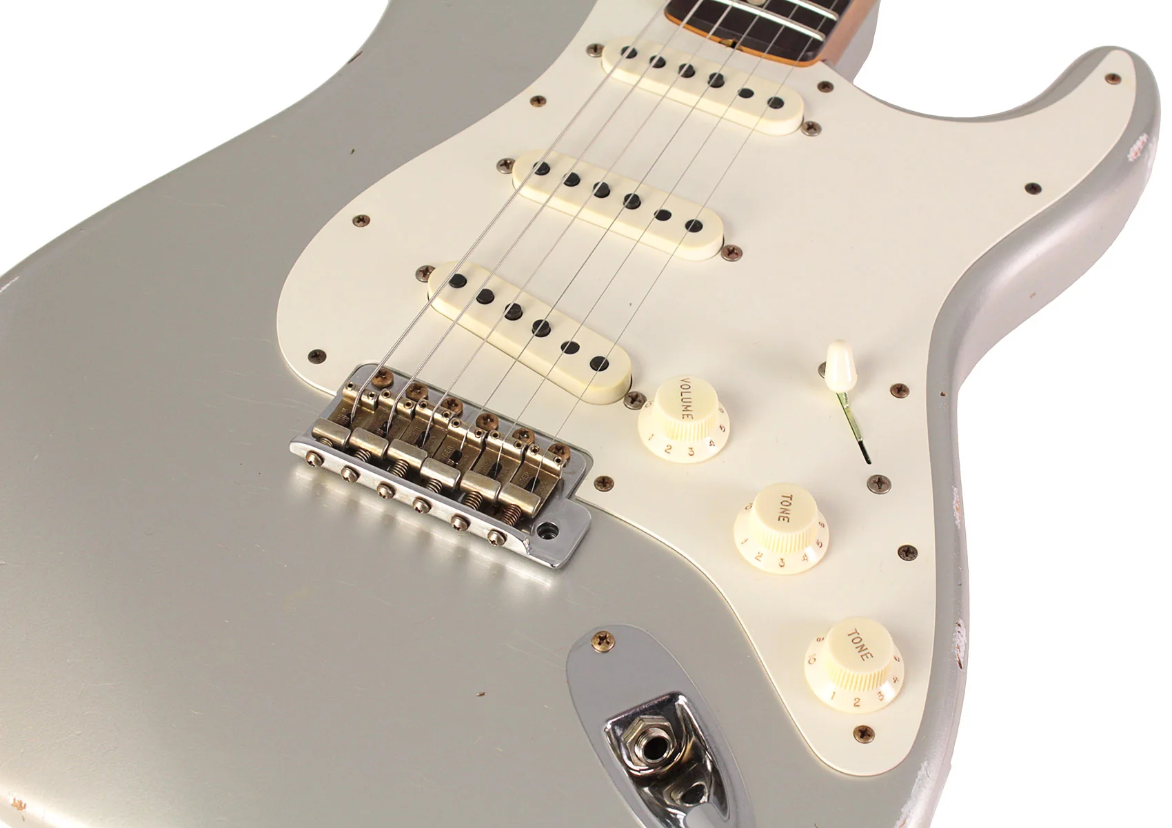 Fender Custom Shop Limited 1959 Stratocaster, Relic, Aged Inca Silver - Image 3