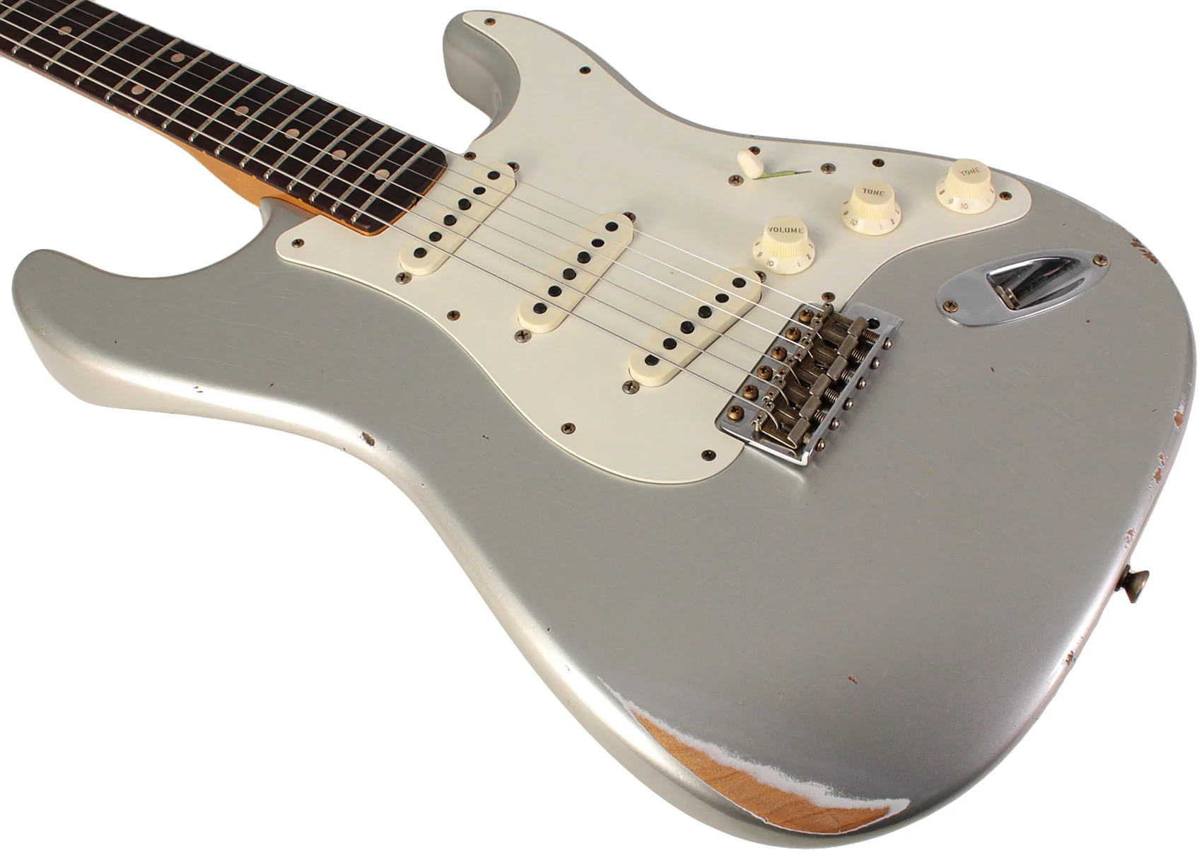 Fender Custom Shop Limited 1959 Stratocaster, Relic, Aged Inca Silver - Image 4