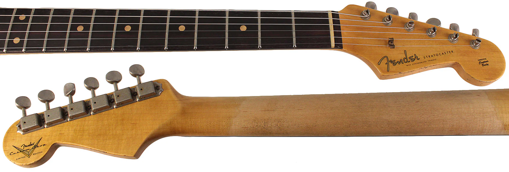 Fender Custom Shop Limited 1959 Stratocaster, Relic, Aged Olympic White - Image 7