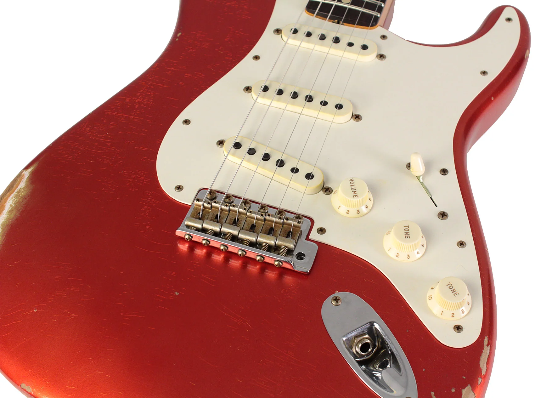 Fender Custom Shop Limited 1959 Stratocaster, Relic, Faded Aged Candy Apple Red - Image 3